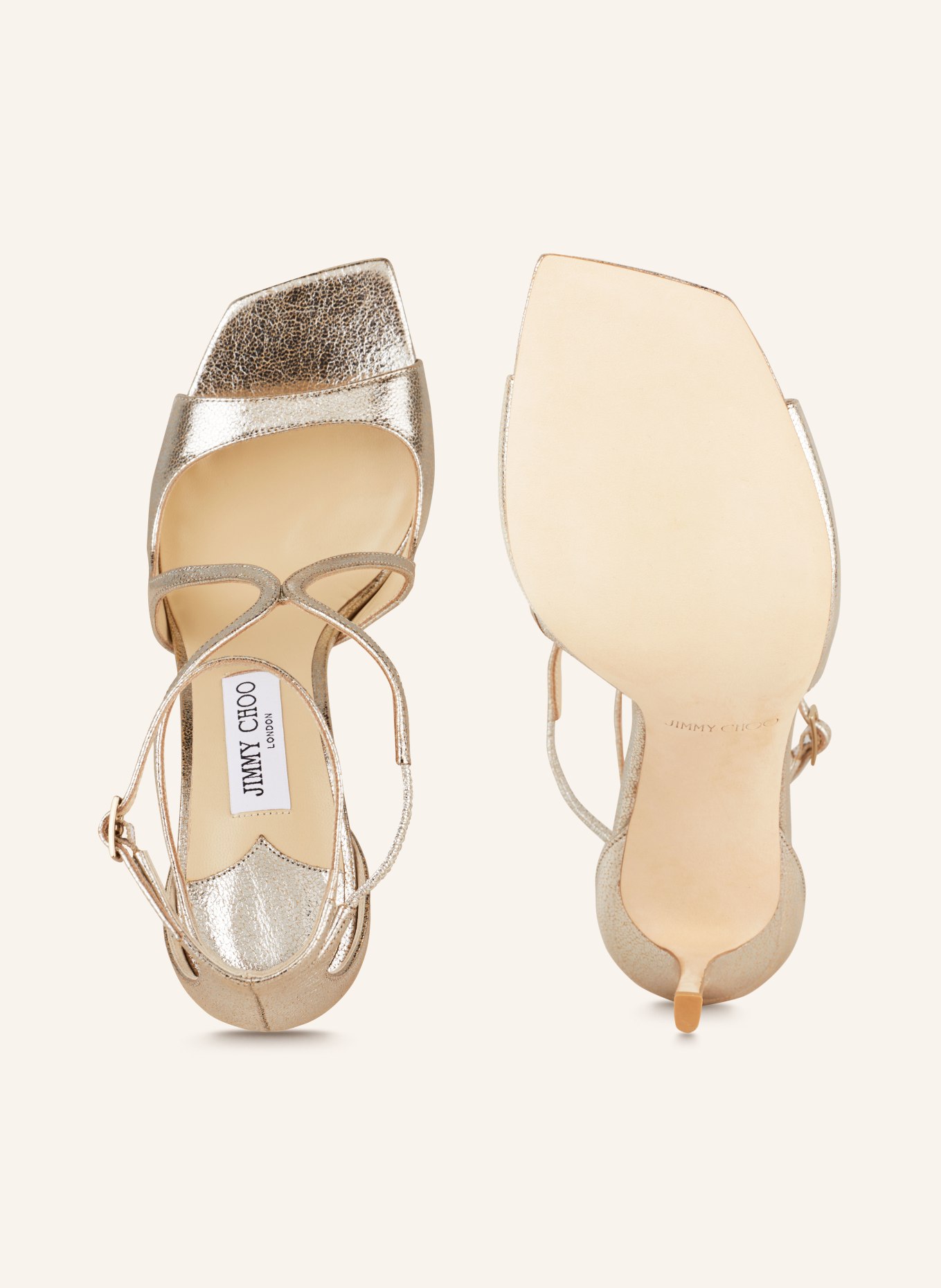 JIMMY CHOO Sandals AZIA 95, Color: SILVER (Image 5)