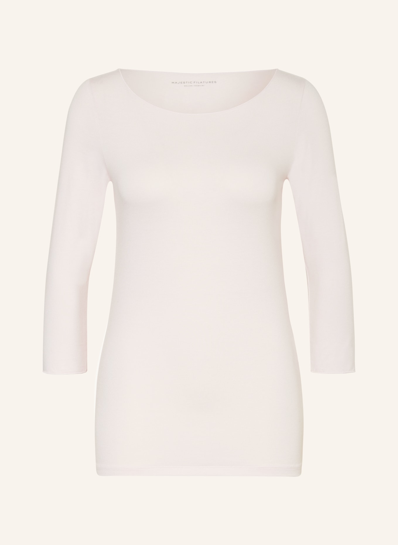 MAJESTIC FILATURES Shirt mit 3/4-Arm: HELLROSA