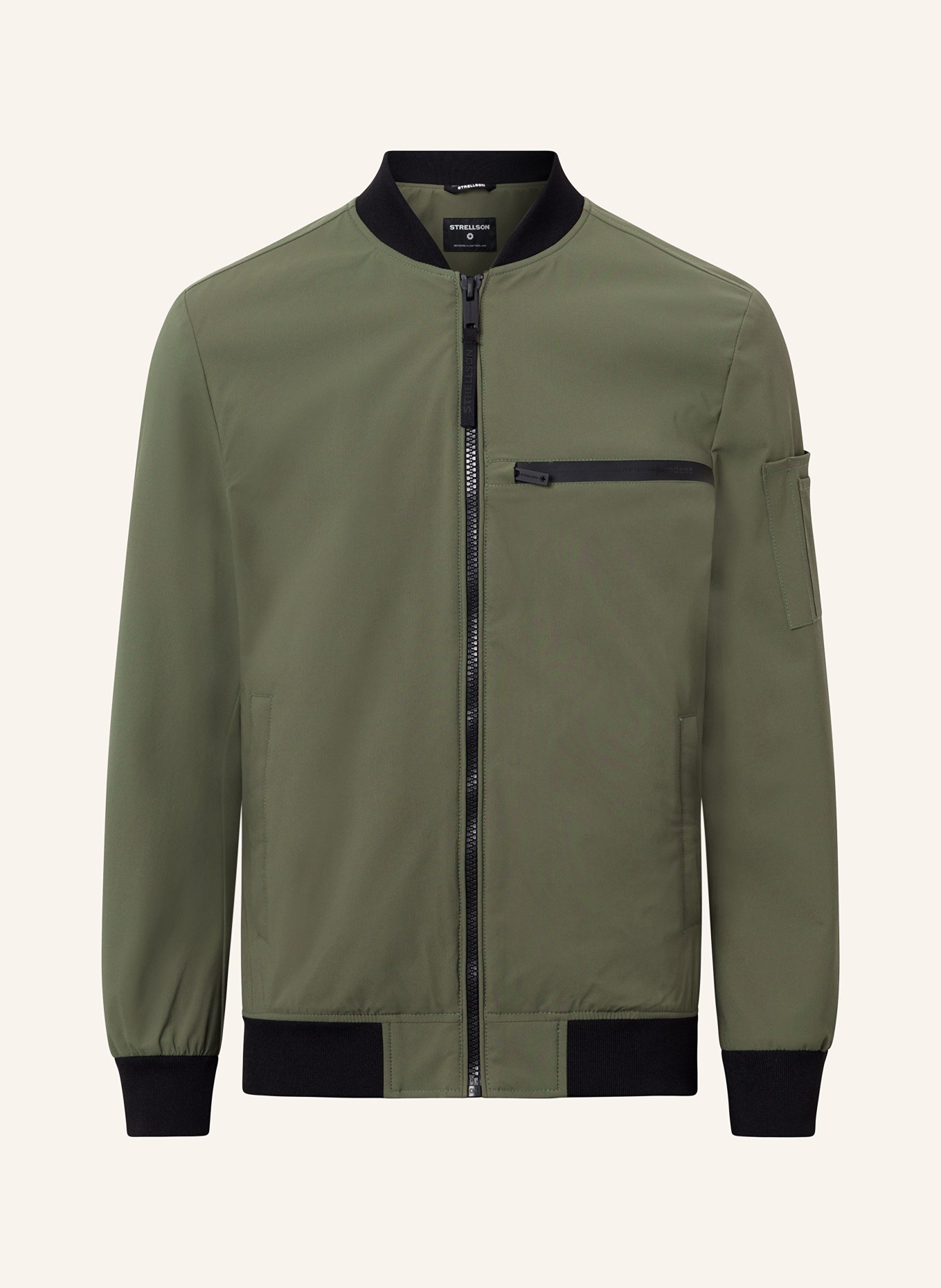 STRELLSON Bomber jacket CLEARWATER, Color: OLIVE (Image 1)