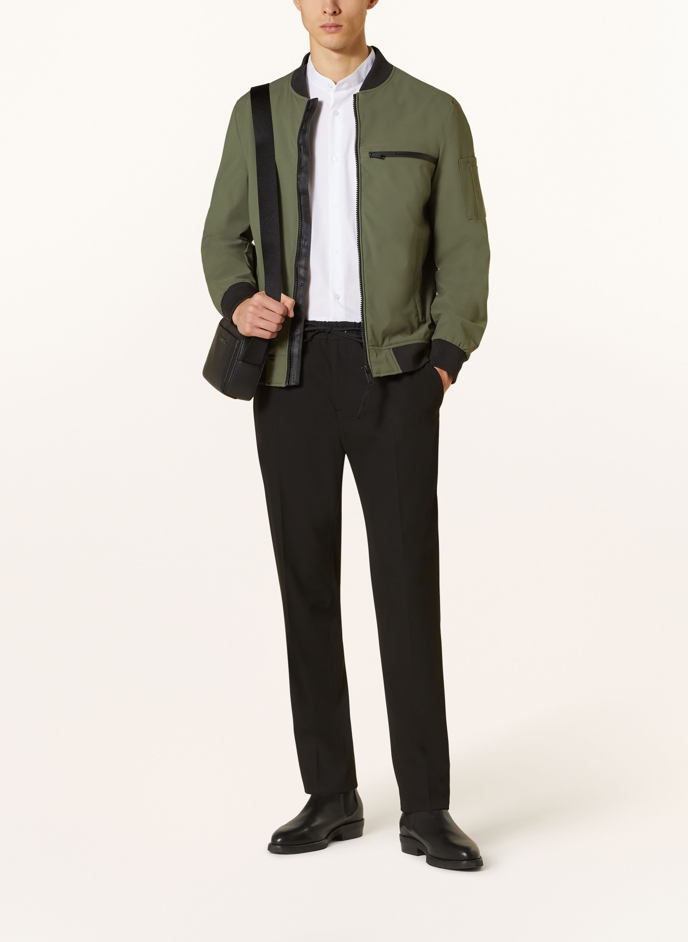 STRELLSON Bomber jacket CLEARWATER, Color: OLIVE (Image 2)