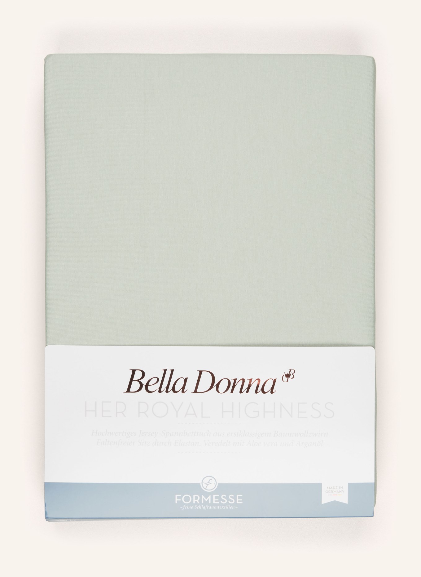 FORMESSE Spannbetttuch BELLA DONNA: HELLGRÜN