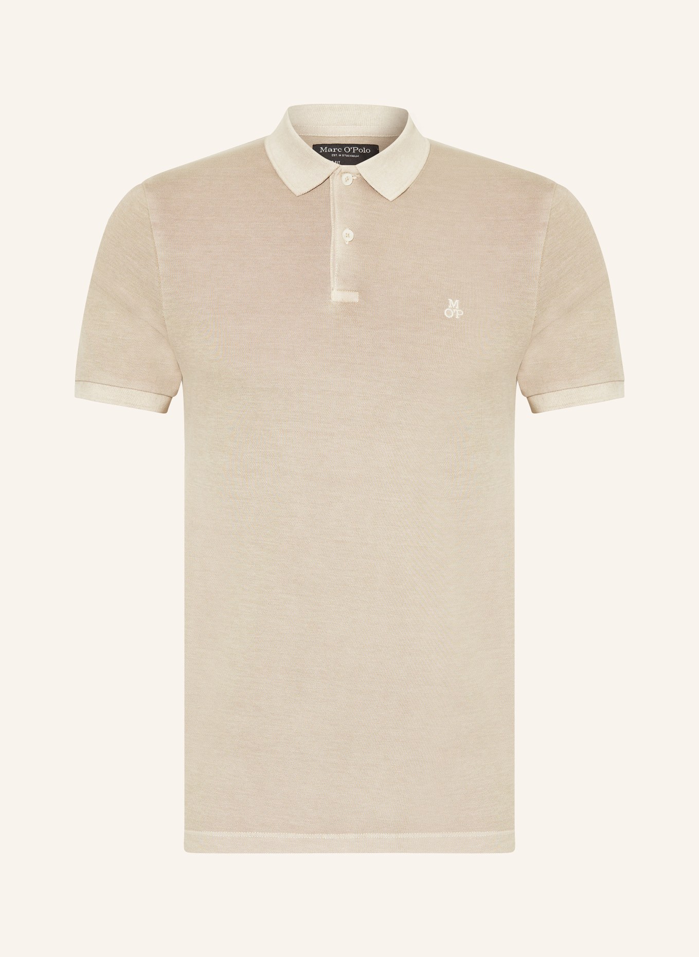 Marc O'Polo Piqué-Poloshirt Shaped Fit, Farbe: BEIGE (Bild 1)