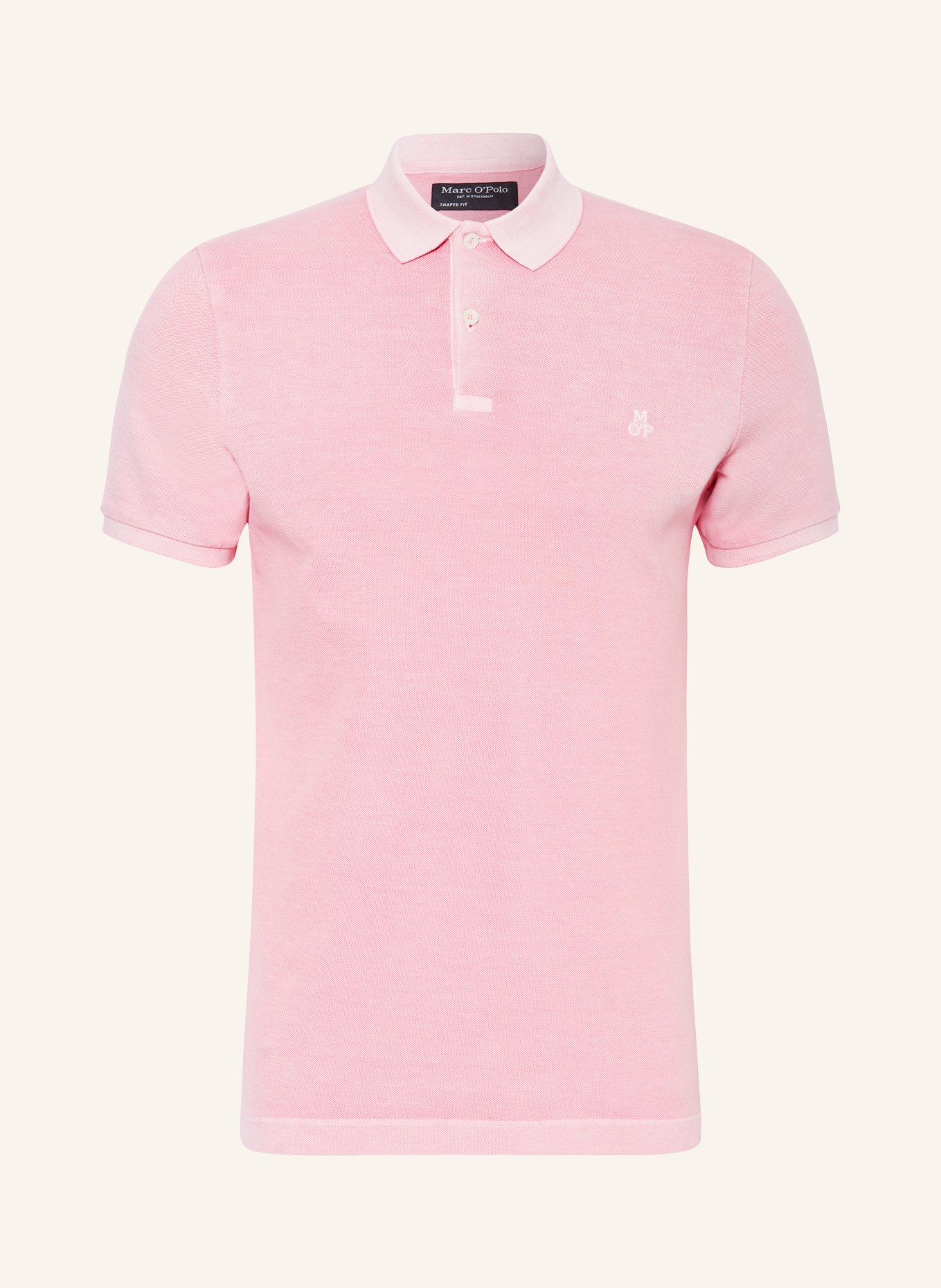 Marc O'Polo Piqué polo shirt shaped fit, Color: PINK (Image 1)