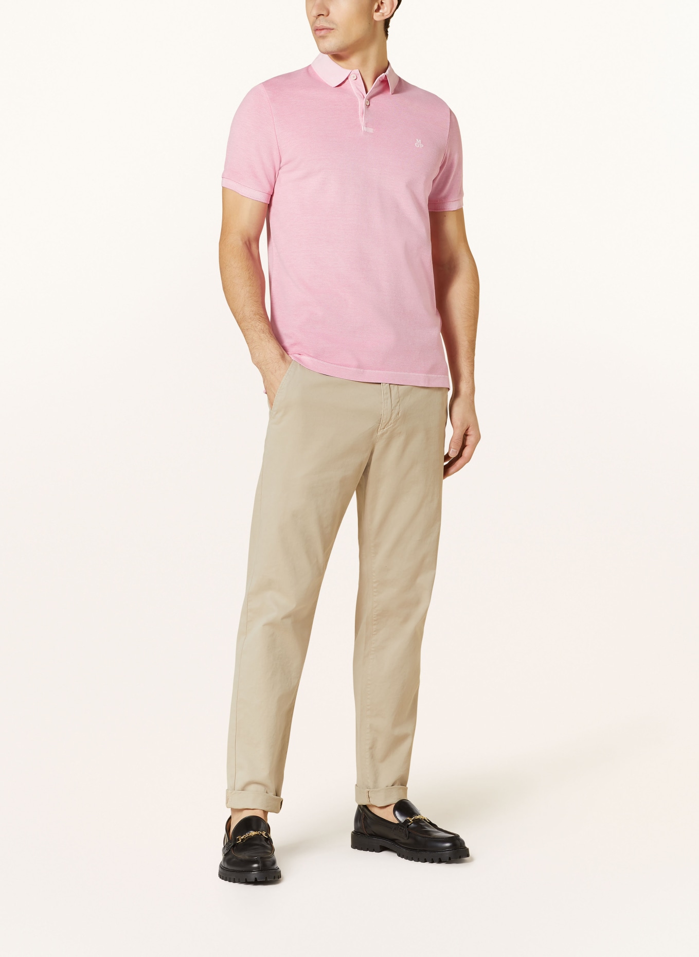 Marc O'Polo Piqué polo shirt shaped fit, Color: PINK (Image 2)