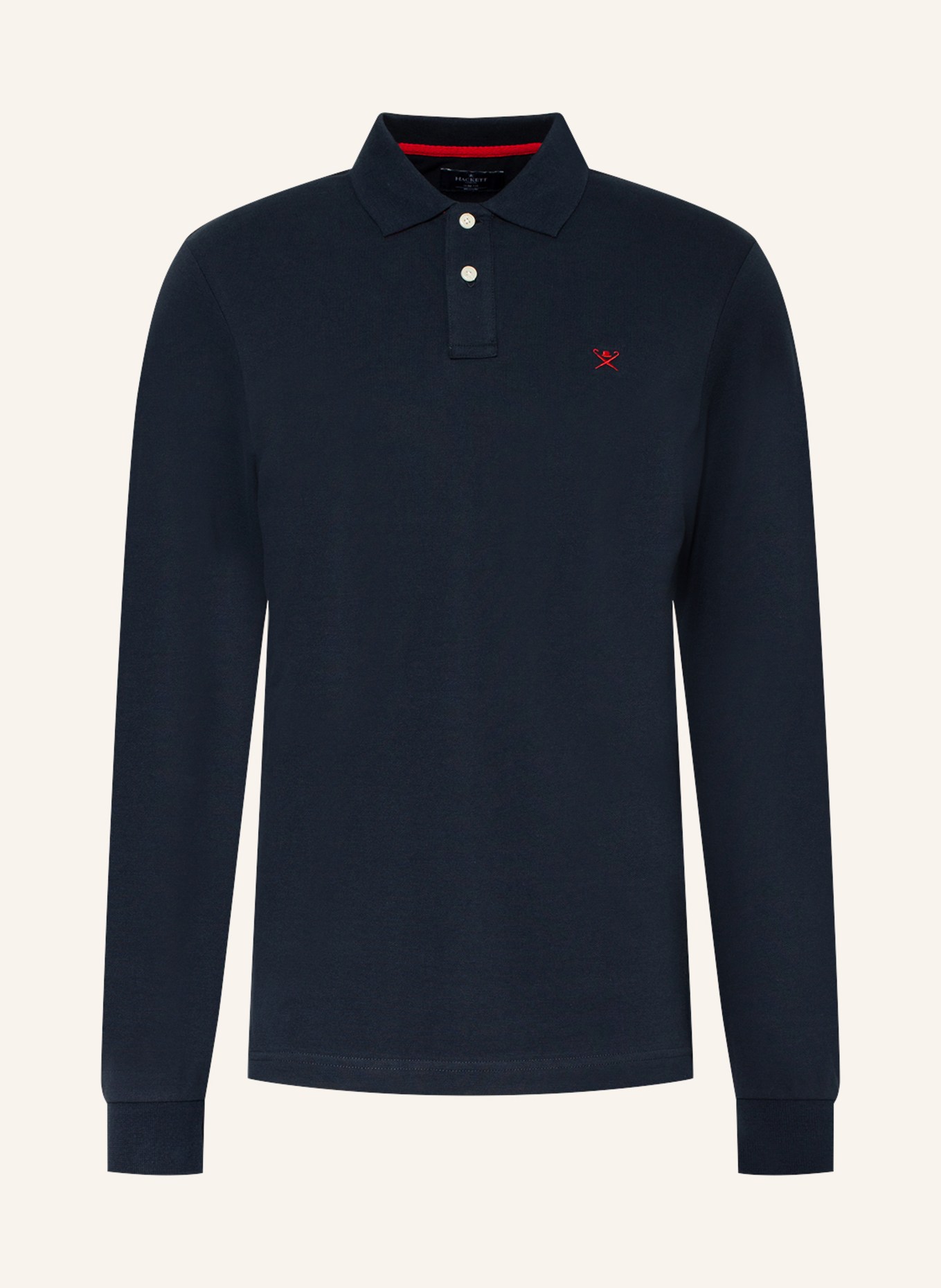 HACKETT LONDON Piqué-Poloshirt Slim Fit: DUNKELBLAU