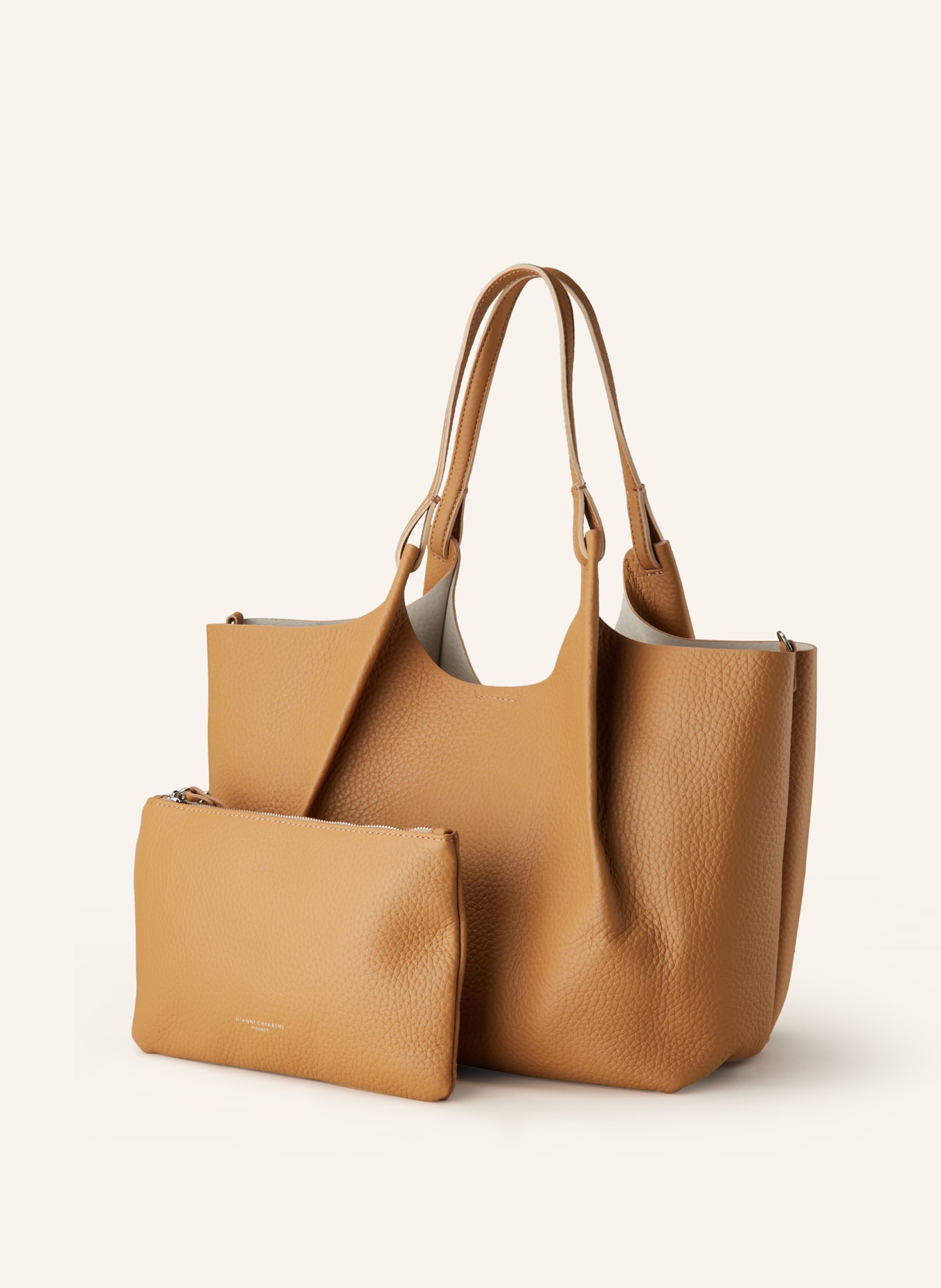 GIANNI CHIARINI Hobo bag DUA with pouch, Color: CAMEL (Image 2)
