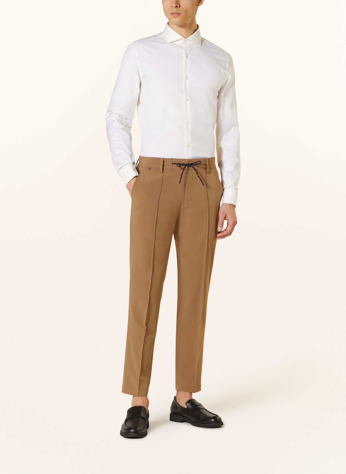 BOSS Hemd HANK Slim Fit mit Umschlagmanschette, Farbe: ECRU (Bild 2)
