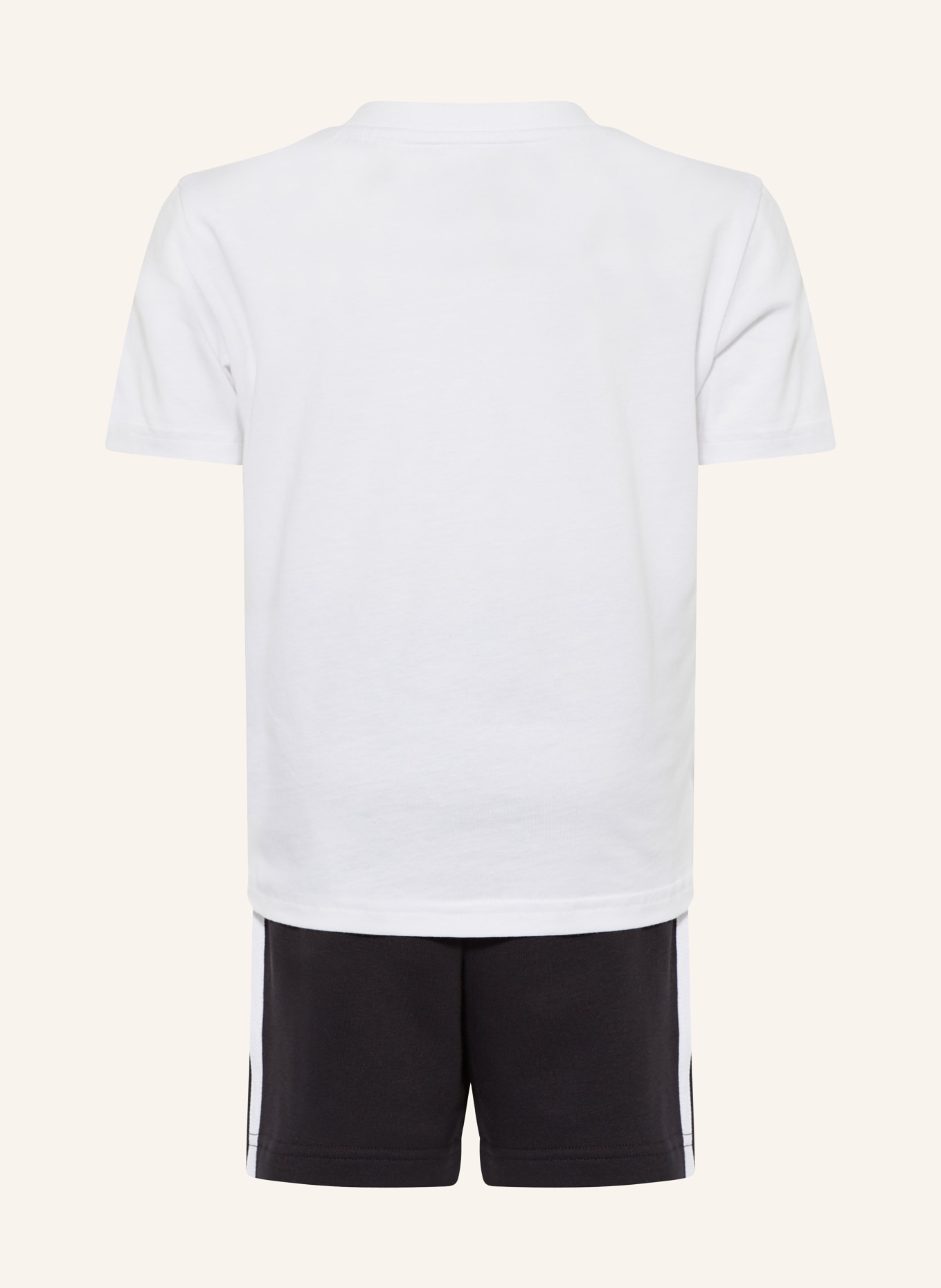 adidas Originals Zestaw ADICOLOR: T-shirt i szorty dresowe, Kolor: BIAŁY/ CZARNY (Obrazek 2)