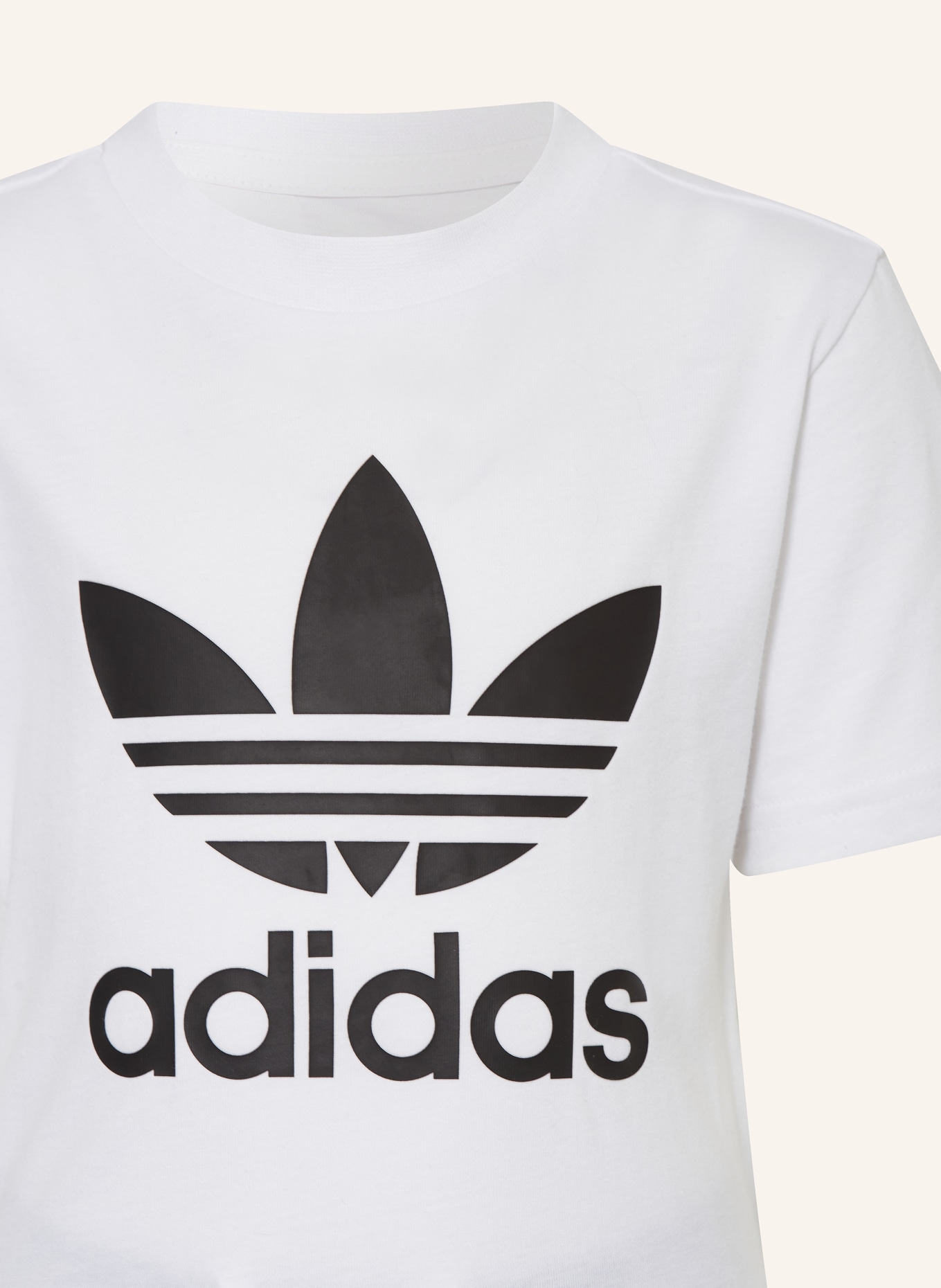 adidas Originals Set ADICOLOR: T-Shirt und Sweatshorts, Farbe: WEISS/ SCHWARZ (Bild 3)
