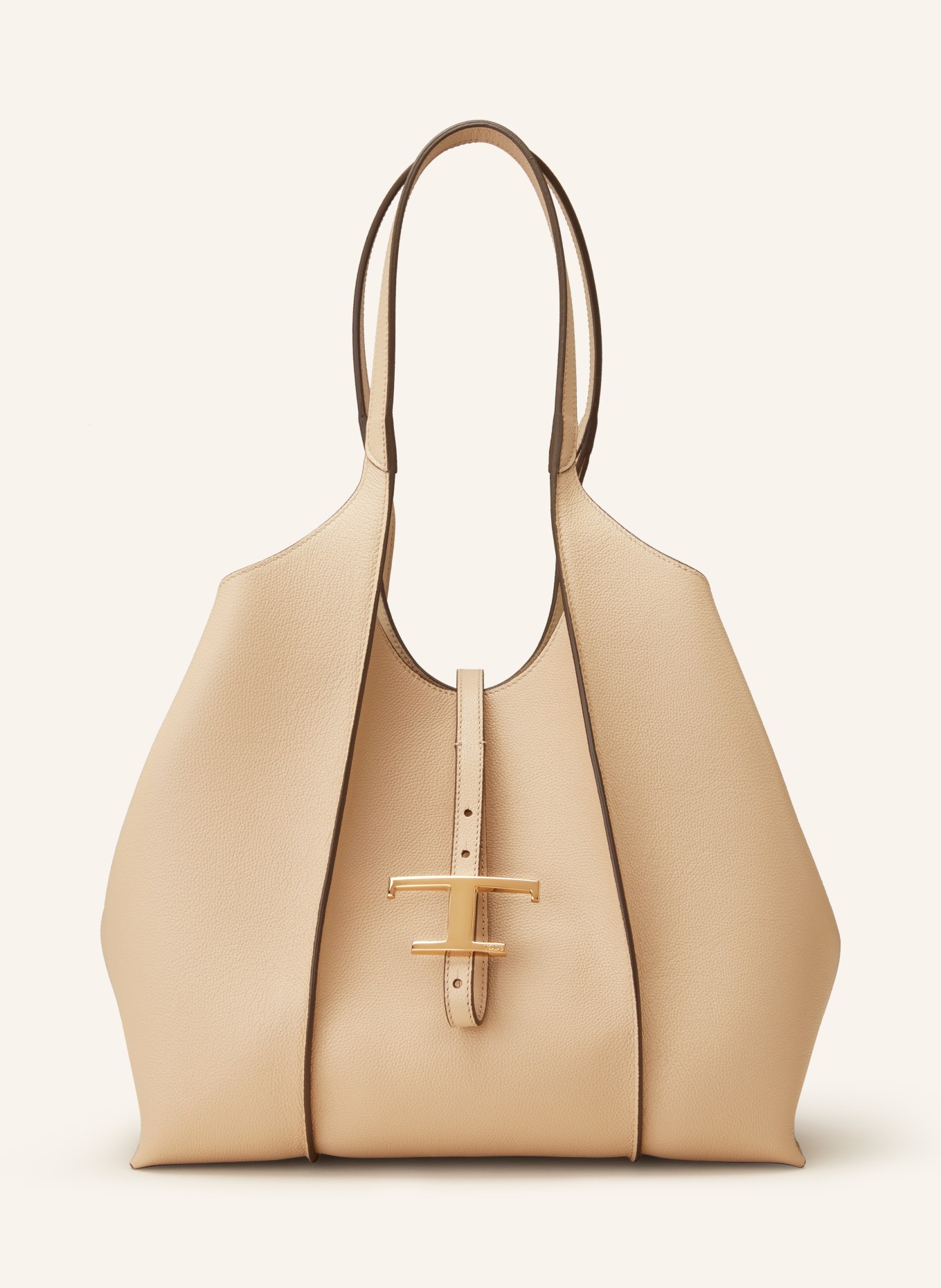 TOD'S Shopper T TIMELESS SMALL with pouch, Color: BEIGE (Image 1)