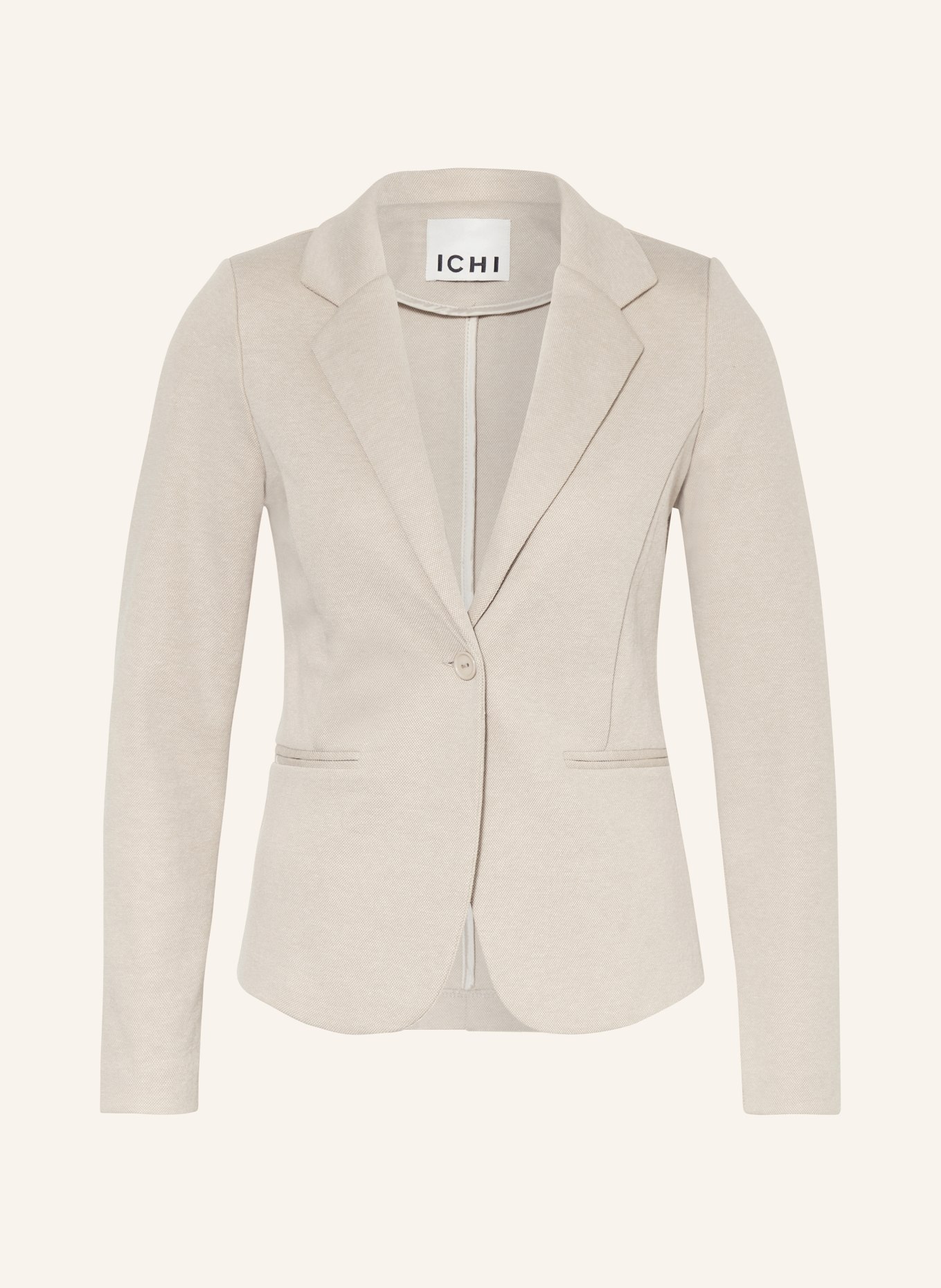 ICHI Piqué-Blazer IHKATE: BEIGE
