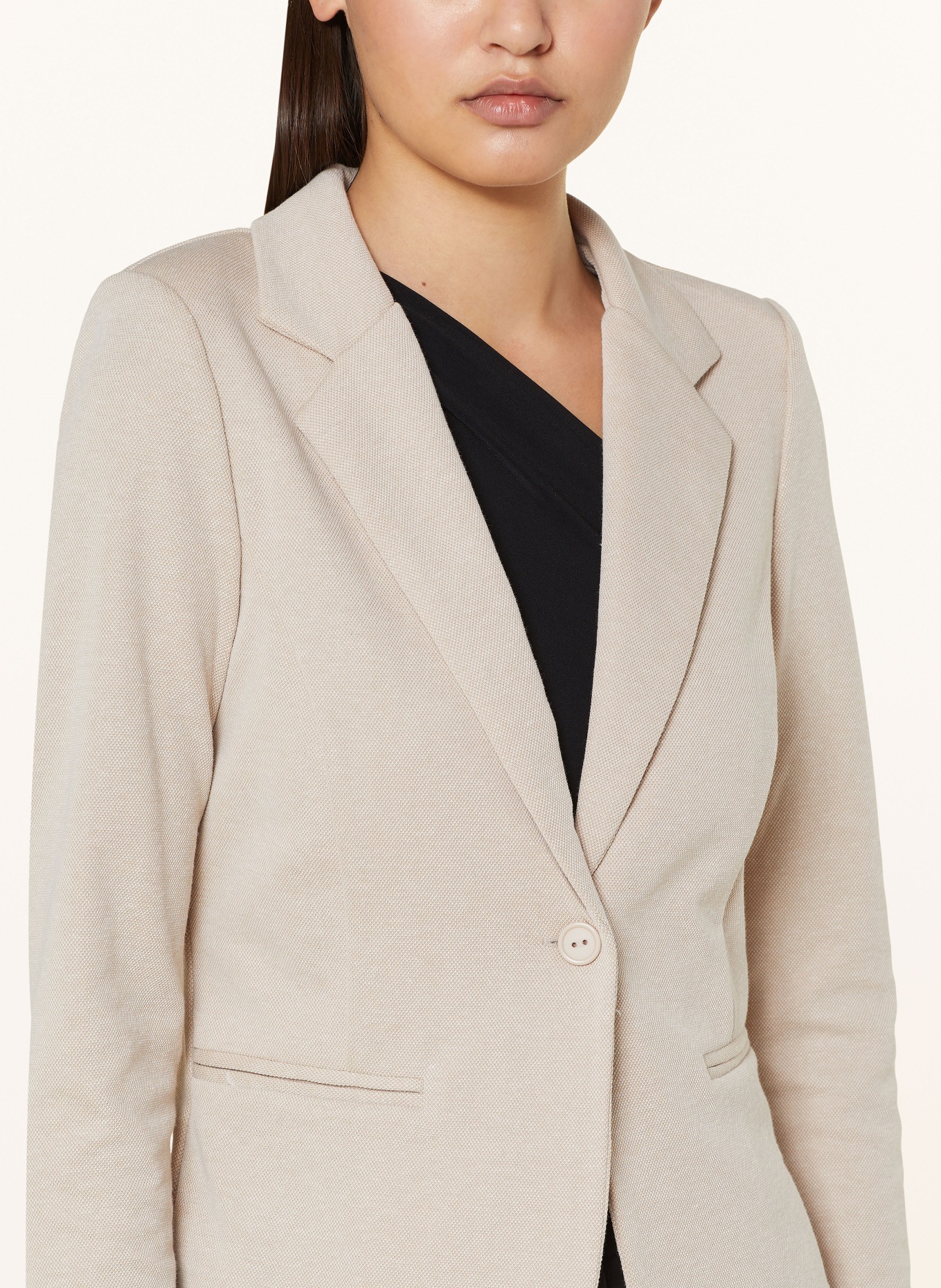 ICHI Piqué-Blazer IHKATE: BEIGE