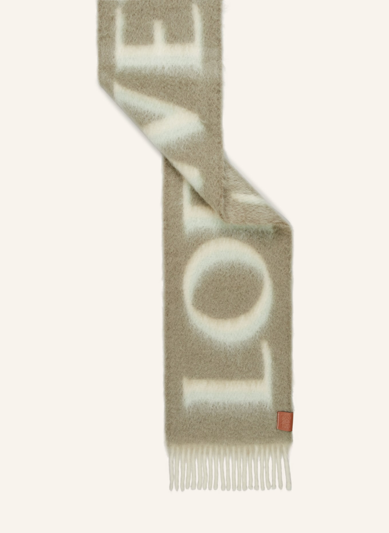 LOEWE Schal , Farbe: HELLGRÜN/ CREME (Bild 2)