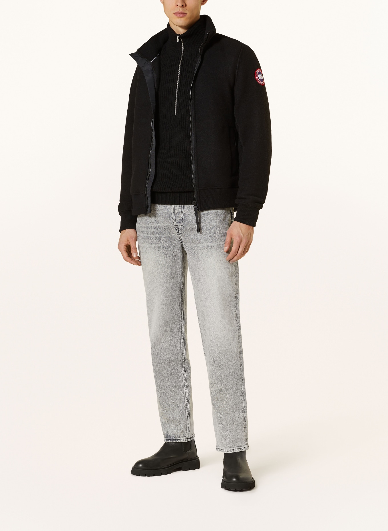 CANADA GOOSE Fleece jacket LAWSON, Color: BLACK (Image 2)