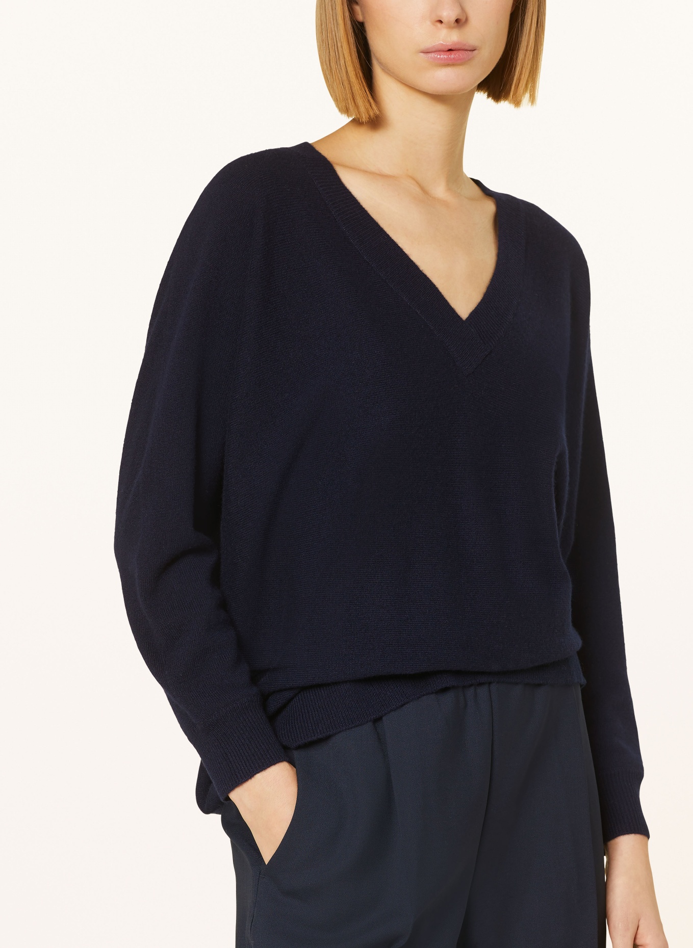 LISA YANG Cashmere sweater KENNY, Color: DARK BLUE (Image 4)