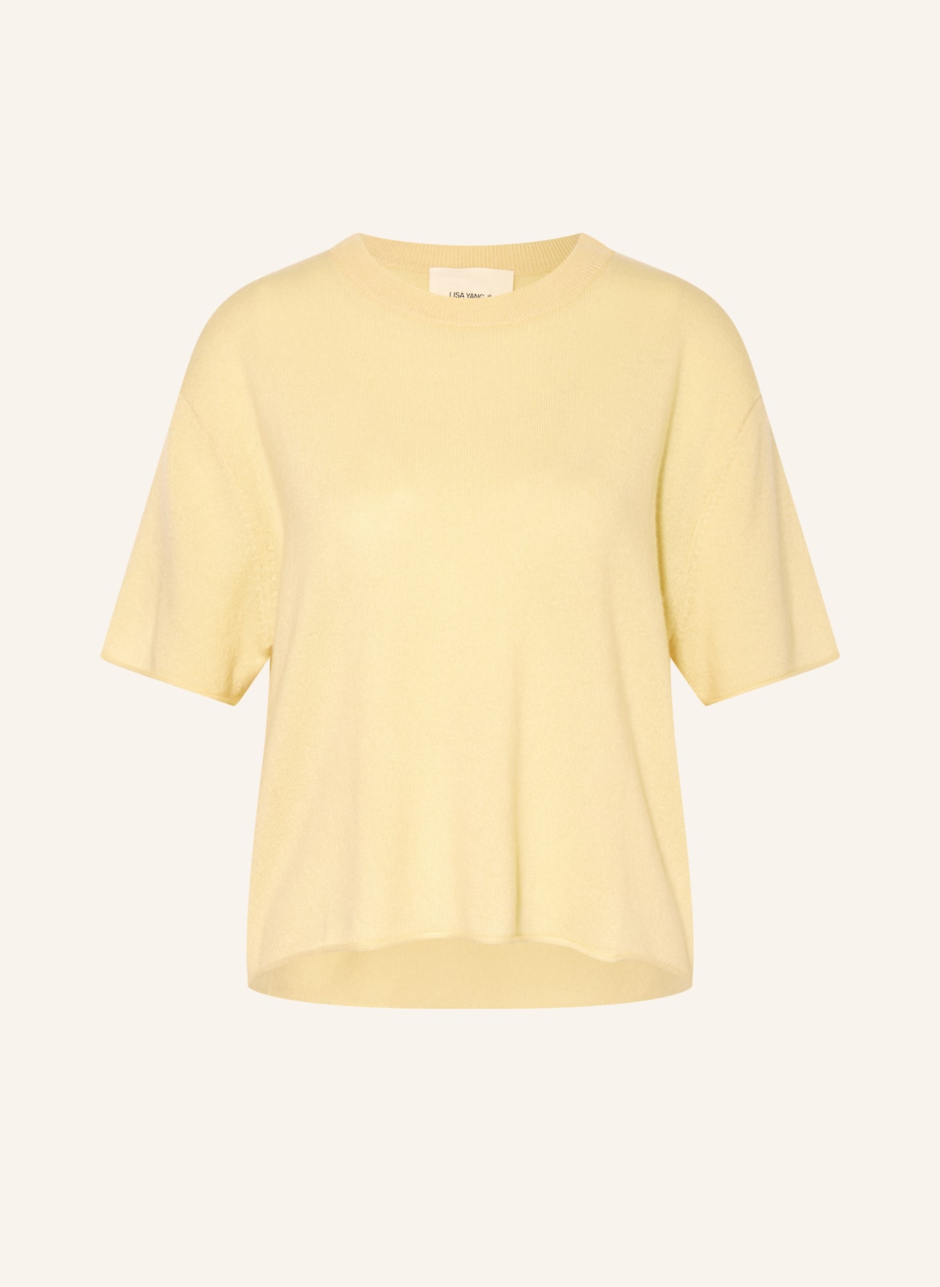 LISA YANG Strickshirt CILA aus Cashmere, Farbe: GELB (Bild 1)