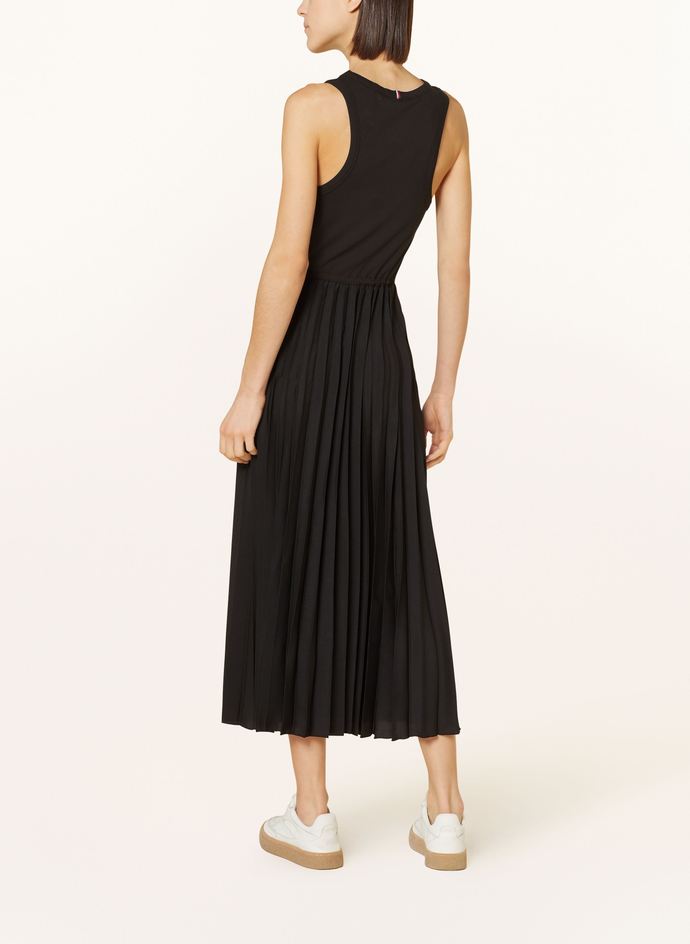 TOMMY HILFIGER Dress in mixed materials, Color: BLACK (Image 3)