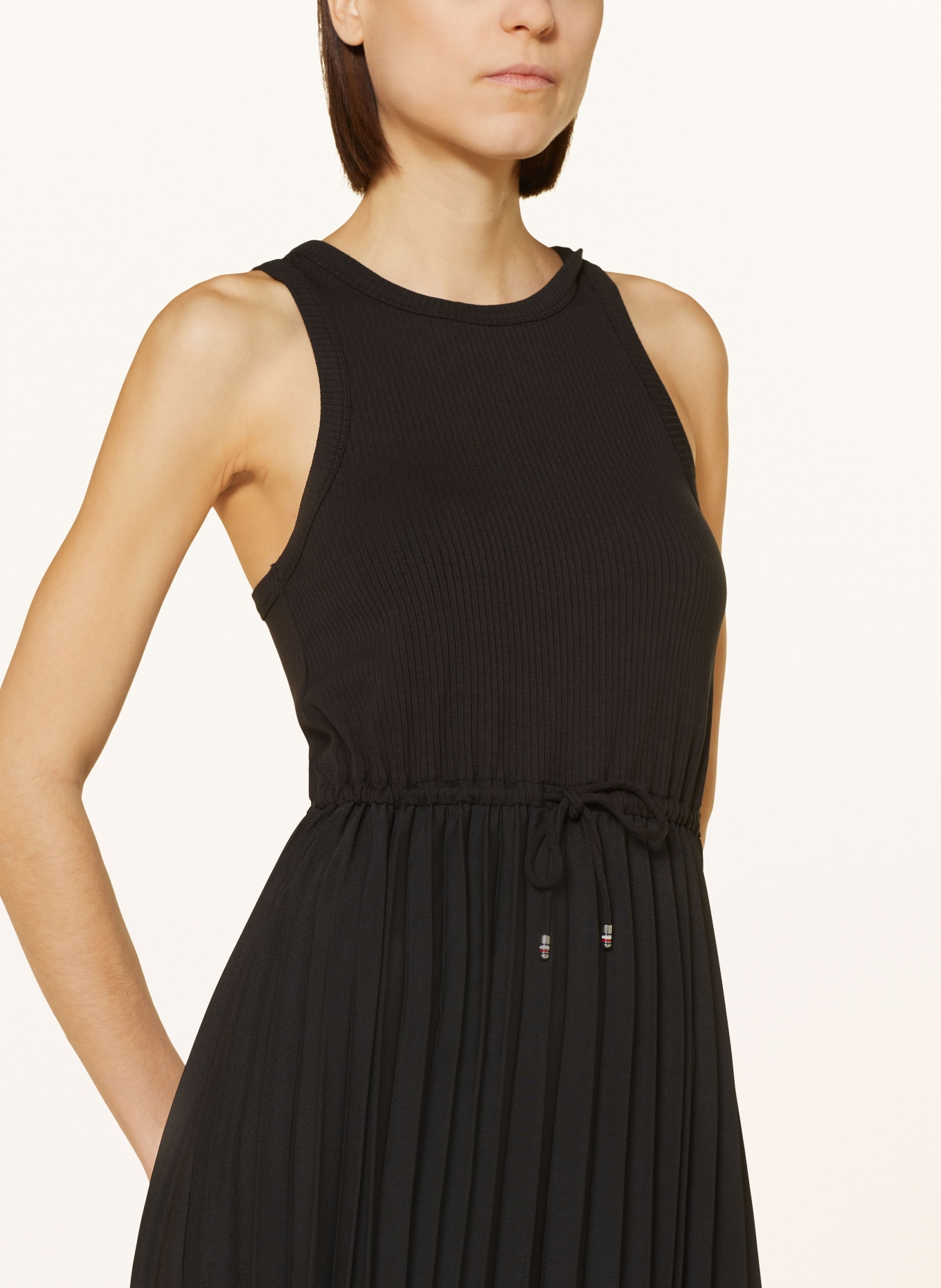 TOMMY HILFIGER Dress in mixed materials, Color: BLACK (Image 5)