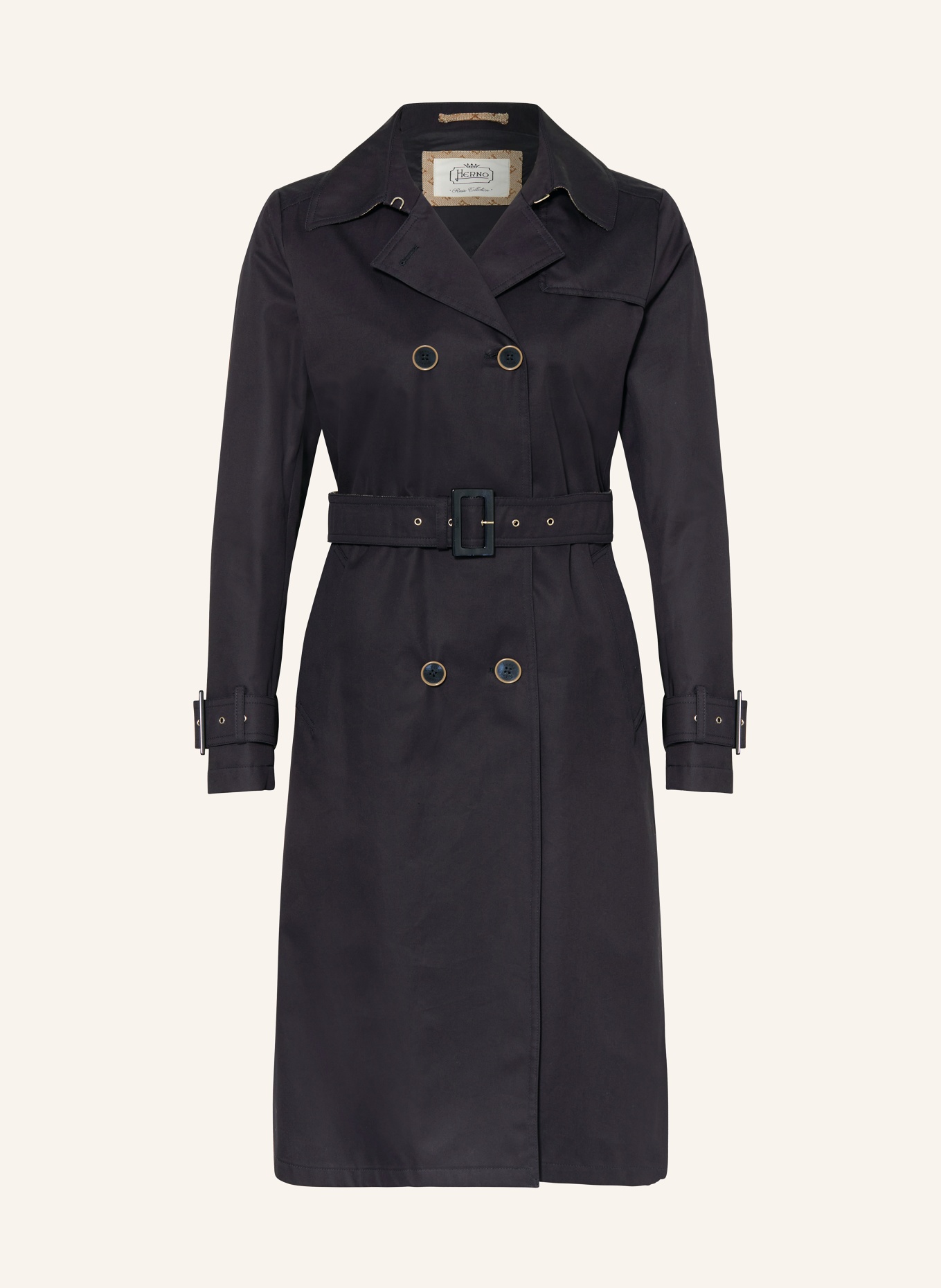 HERNO Trench coat, Color: DARK BLUE (Image 1)