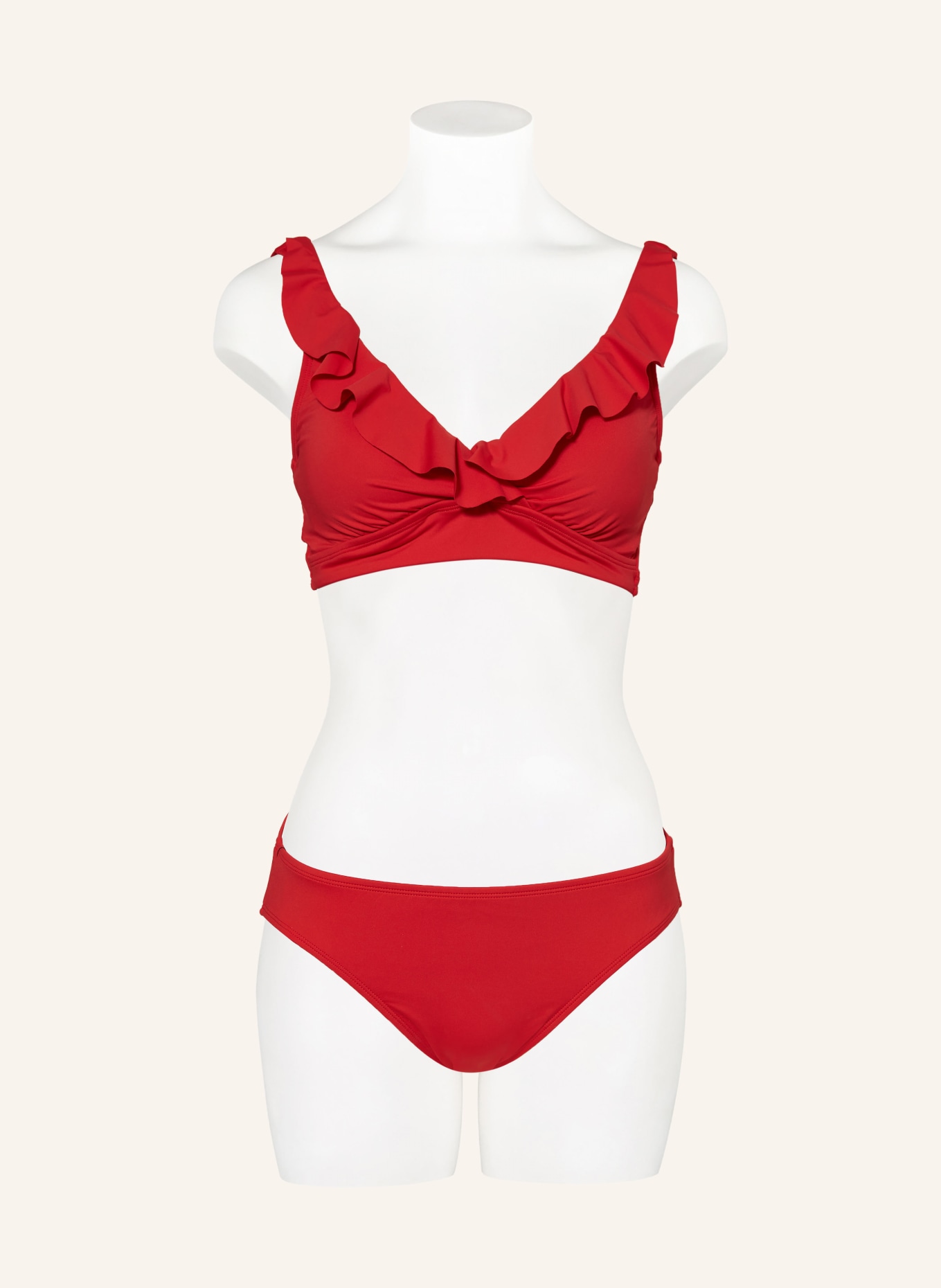 LAUREN RALPH LAUREN Underwired bikini top BEACH CLUB SOLIDS, Color: RED (Image 2)