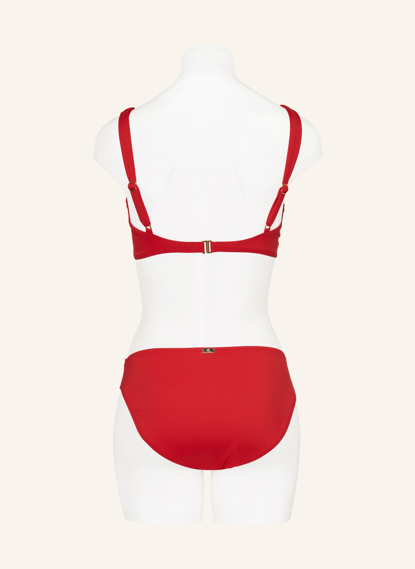 LAUREN RALPH LAUREN Underwired bikini top BEACH CLUB SOLIDS, Color: RED (Image 3)