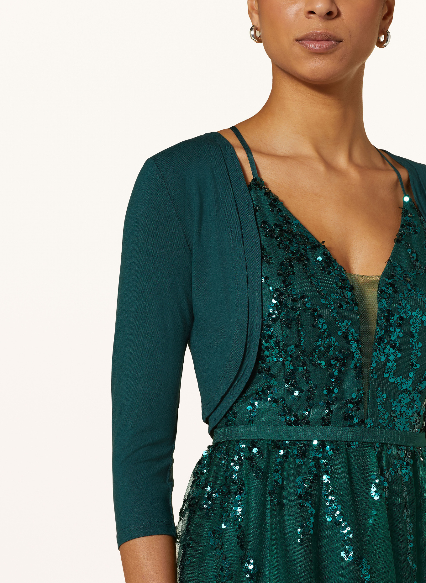 Suddenly Princess Bolero mit 3/4-Arm: PETROL