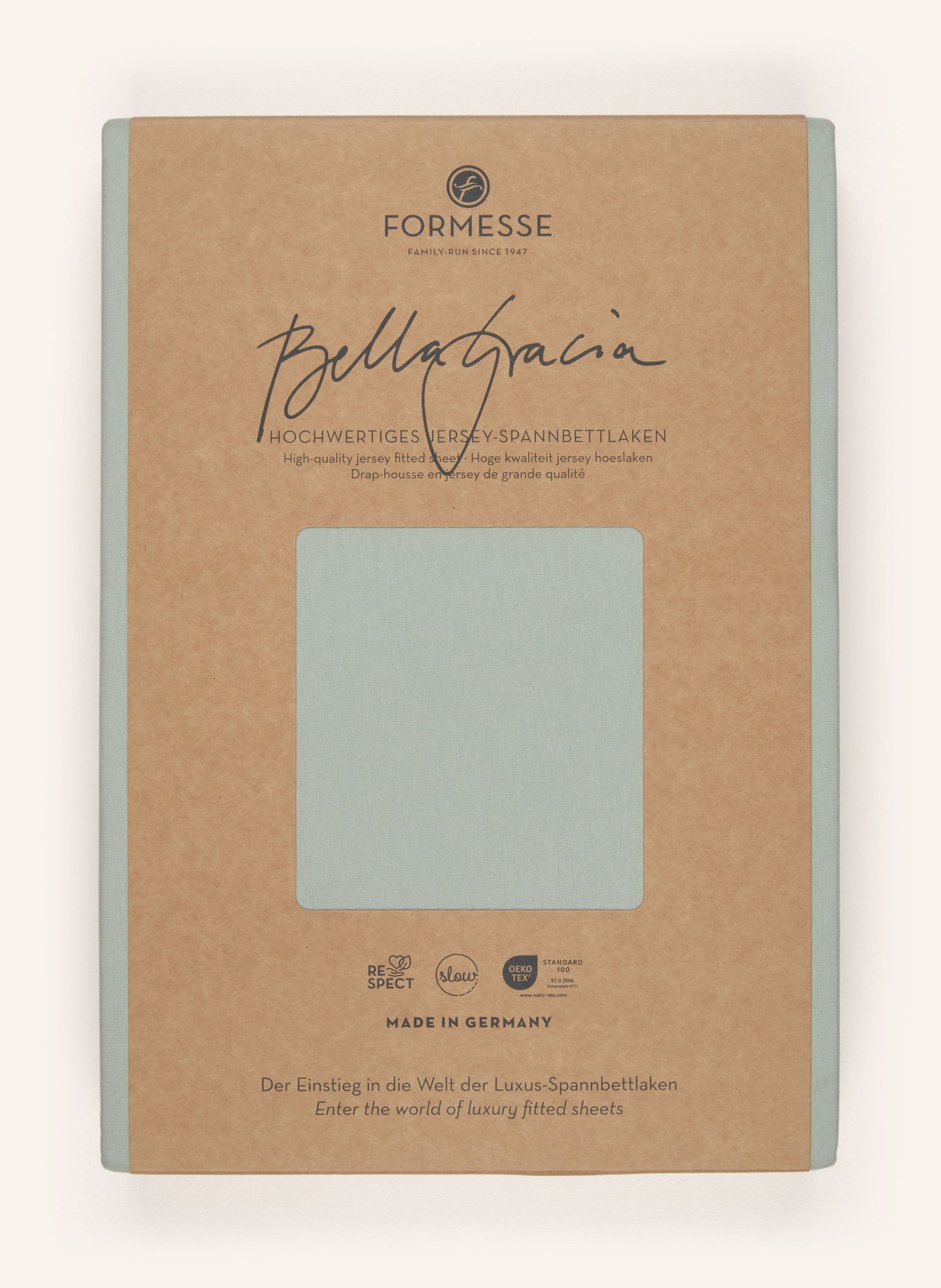 FORMESSE Prześcieradło z gumką BELLA GRACIA: ZIELONY