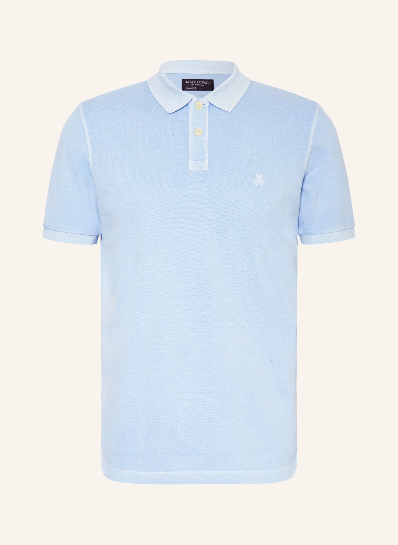 Marc O'Polo Piqué-Poloshirt Regular Fit, Farbe: HELLBLAU (Bild 1)