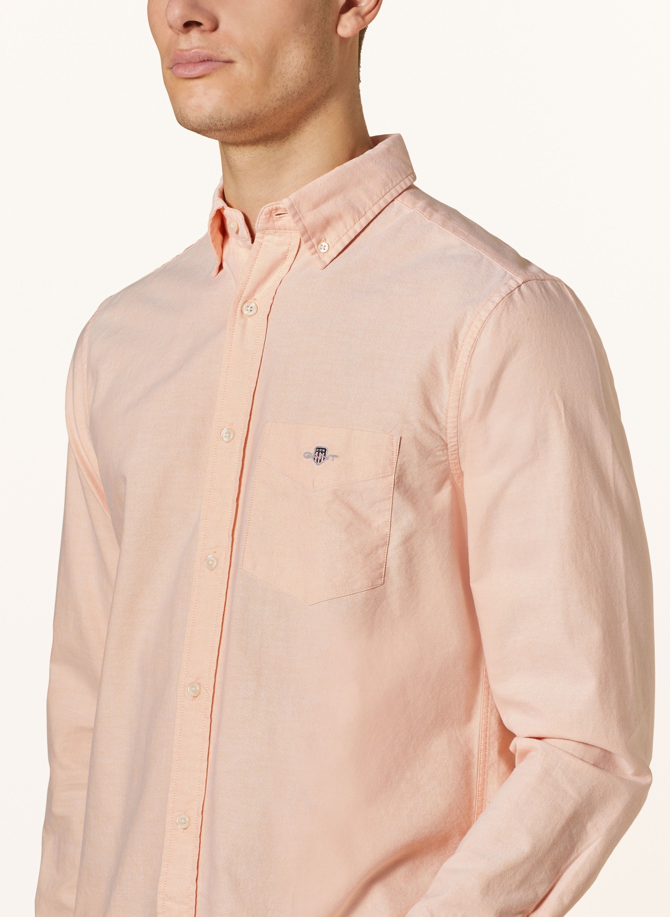 GANT Oxfordhemd Regular Fit, Farbe: HELLORANGE (Bild 4)