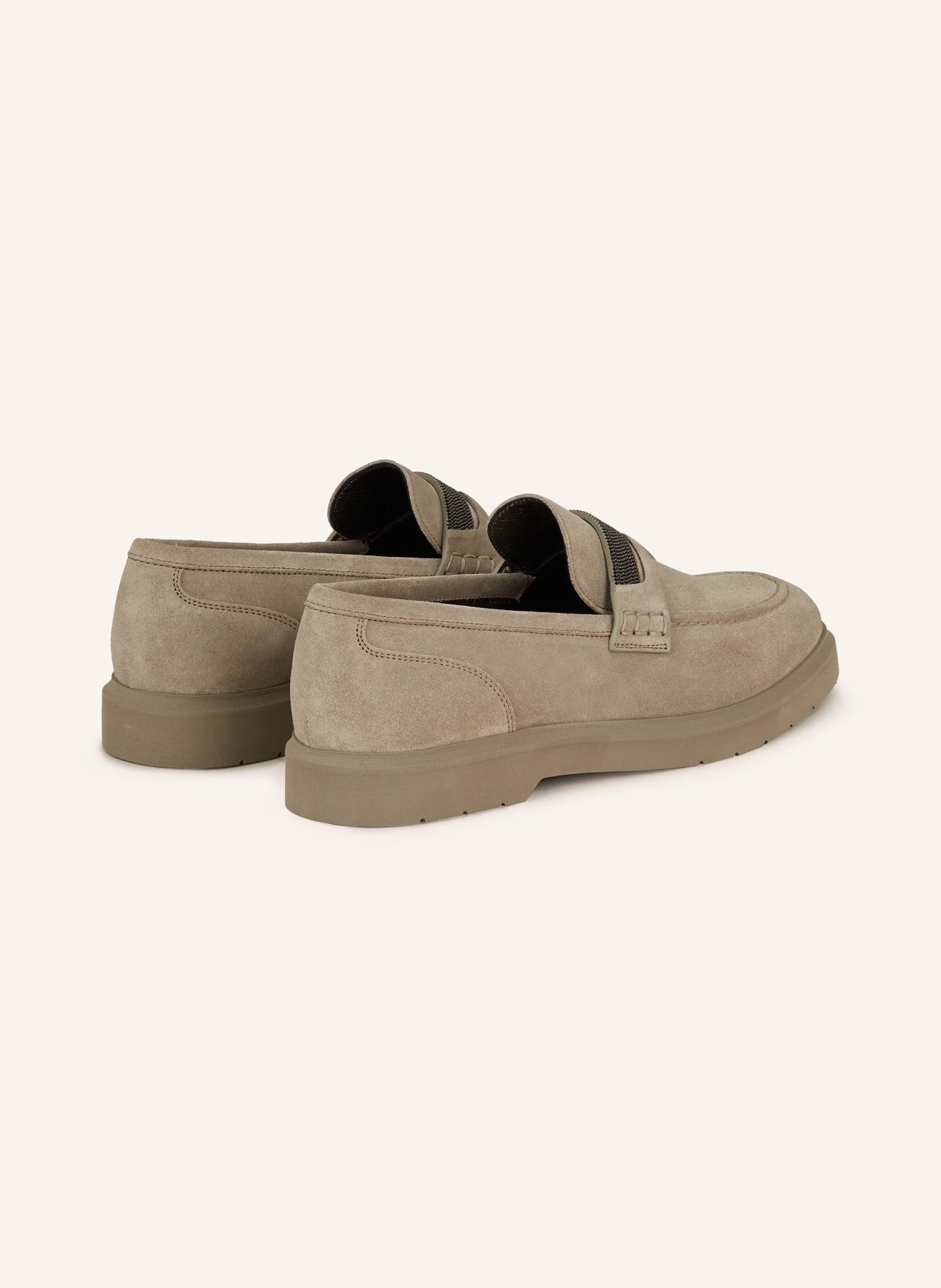BRUNELLO CUCINELLI Penny loafers, Color: TAUPE (Image 2)