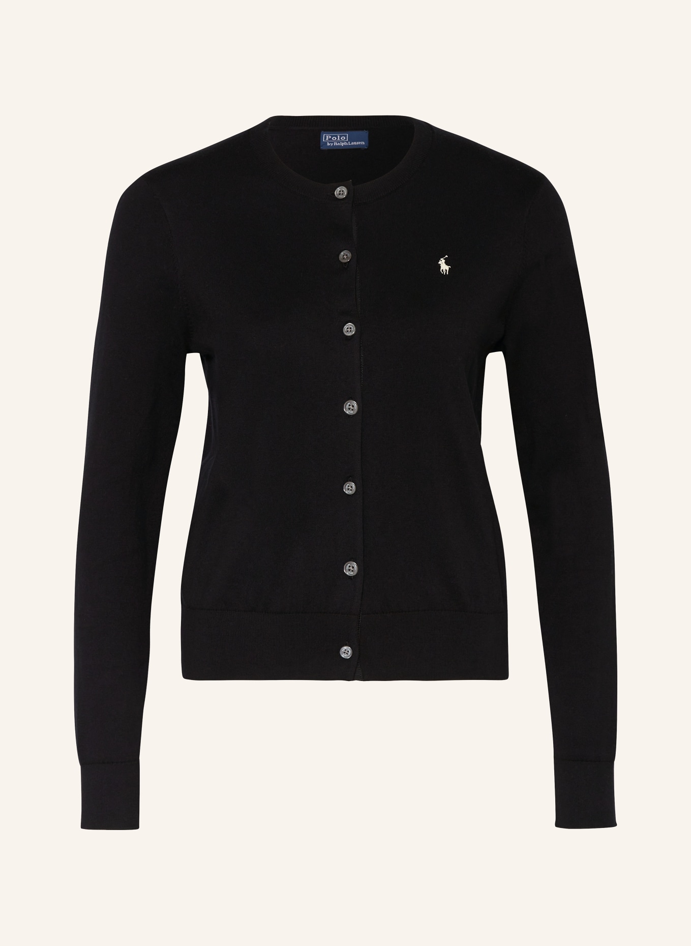 POLO RALPH LAUREN Strickjacke: SCHWARZ