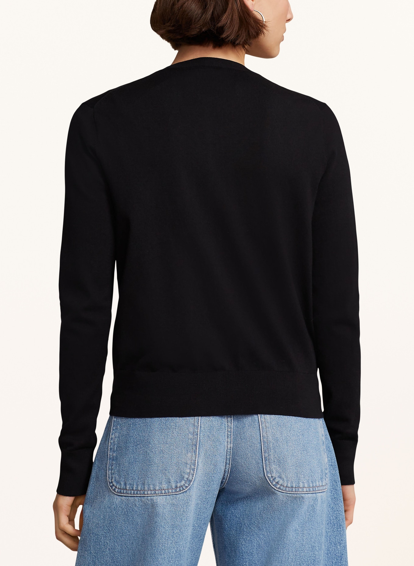 POLO RALPH LAUREN Strickjacke: SCHWARZ