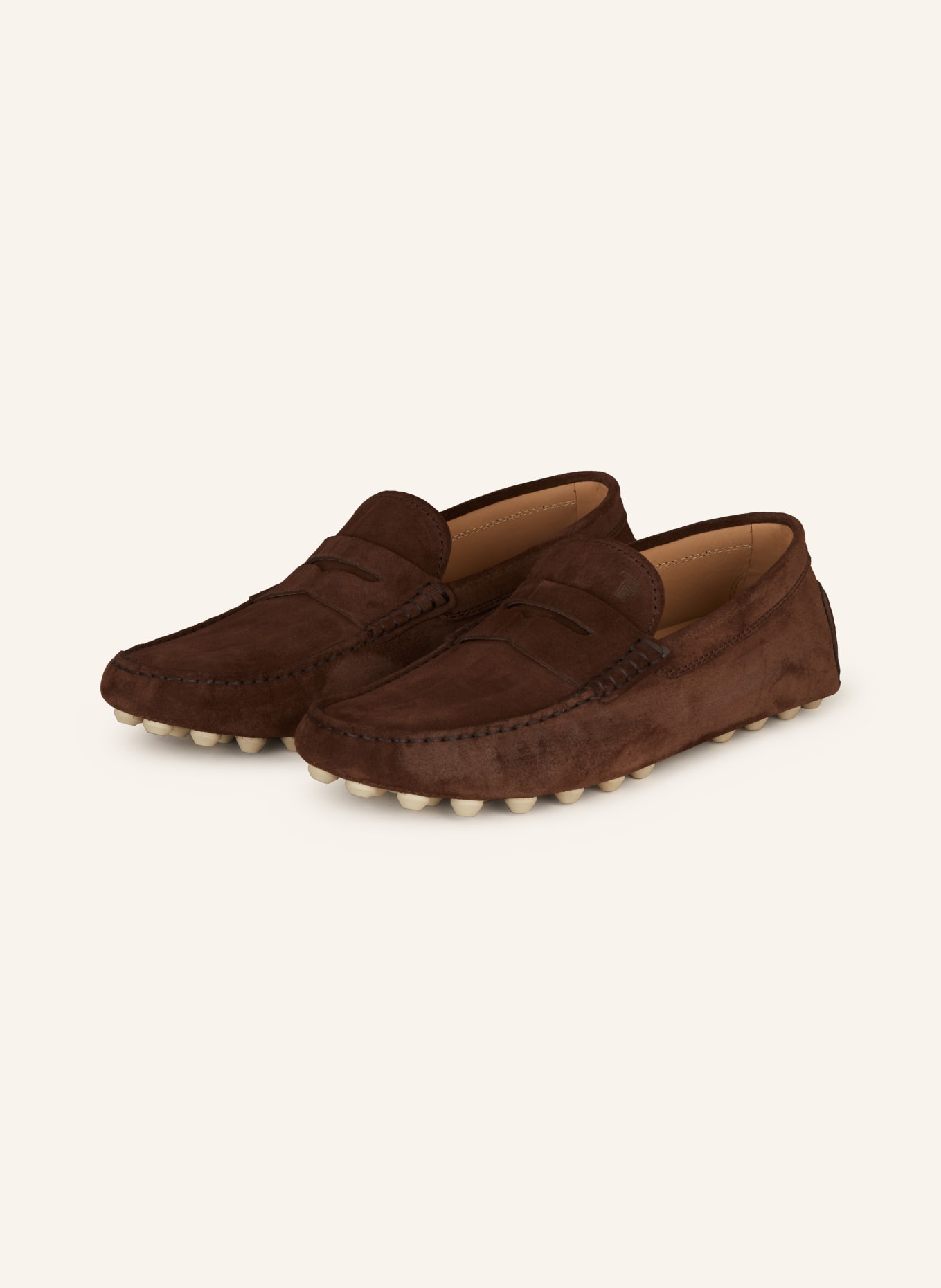 TOD'S Moccasins GOMMINO, Color: DARK BROWN (Image 1)