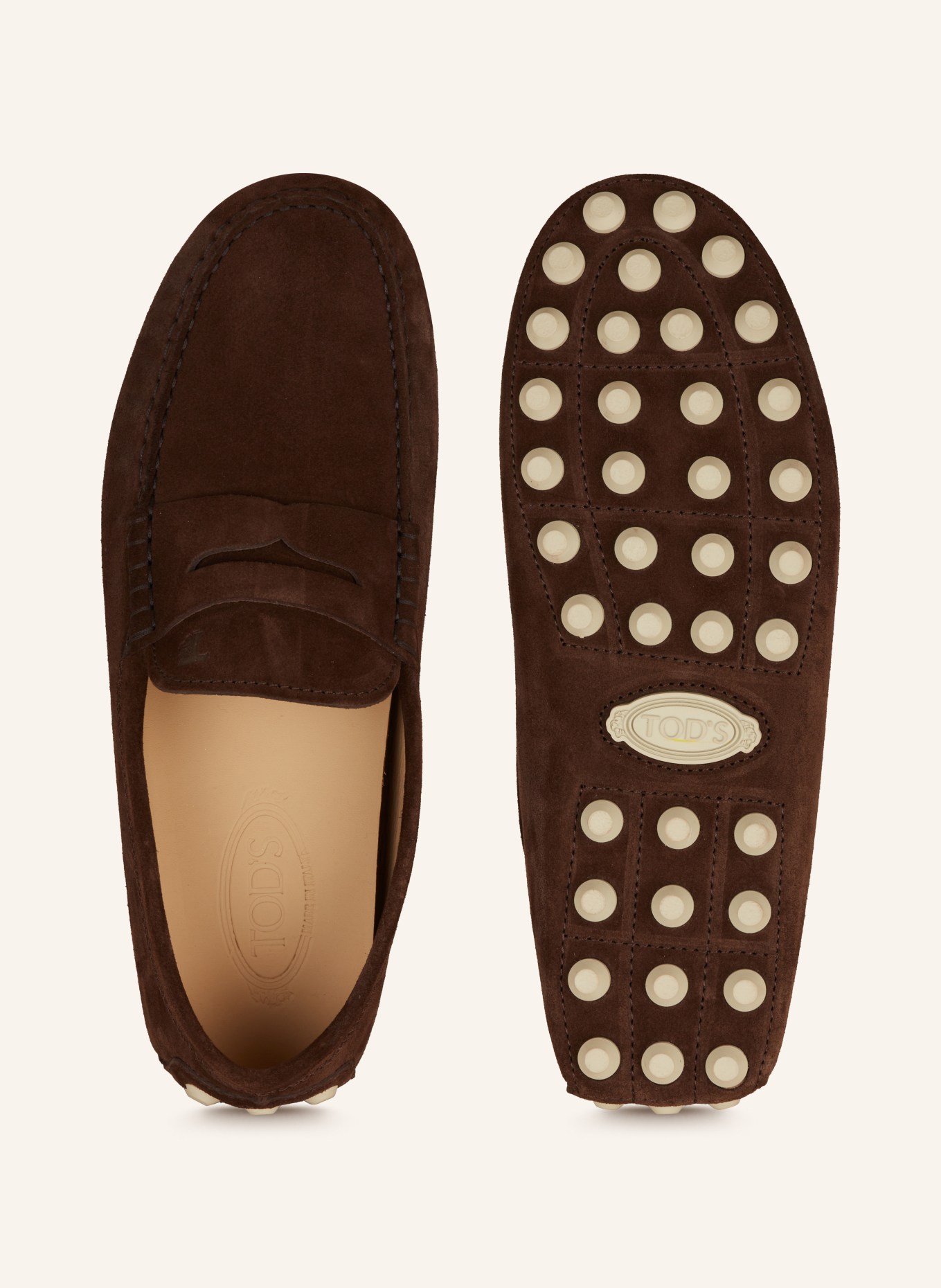 TOD'S Moccasins GOMMINO, Color: DARK BROWN (Image 5)