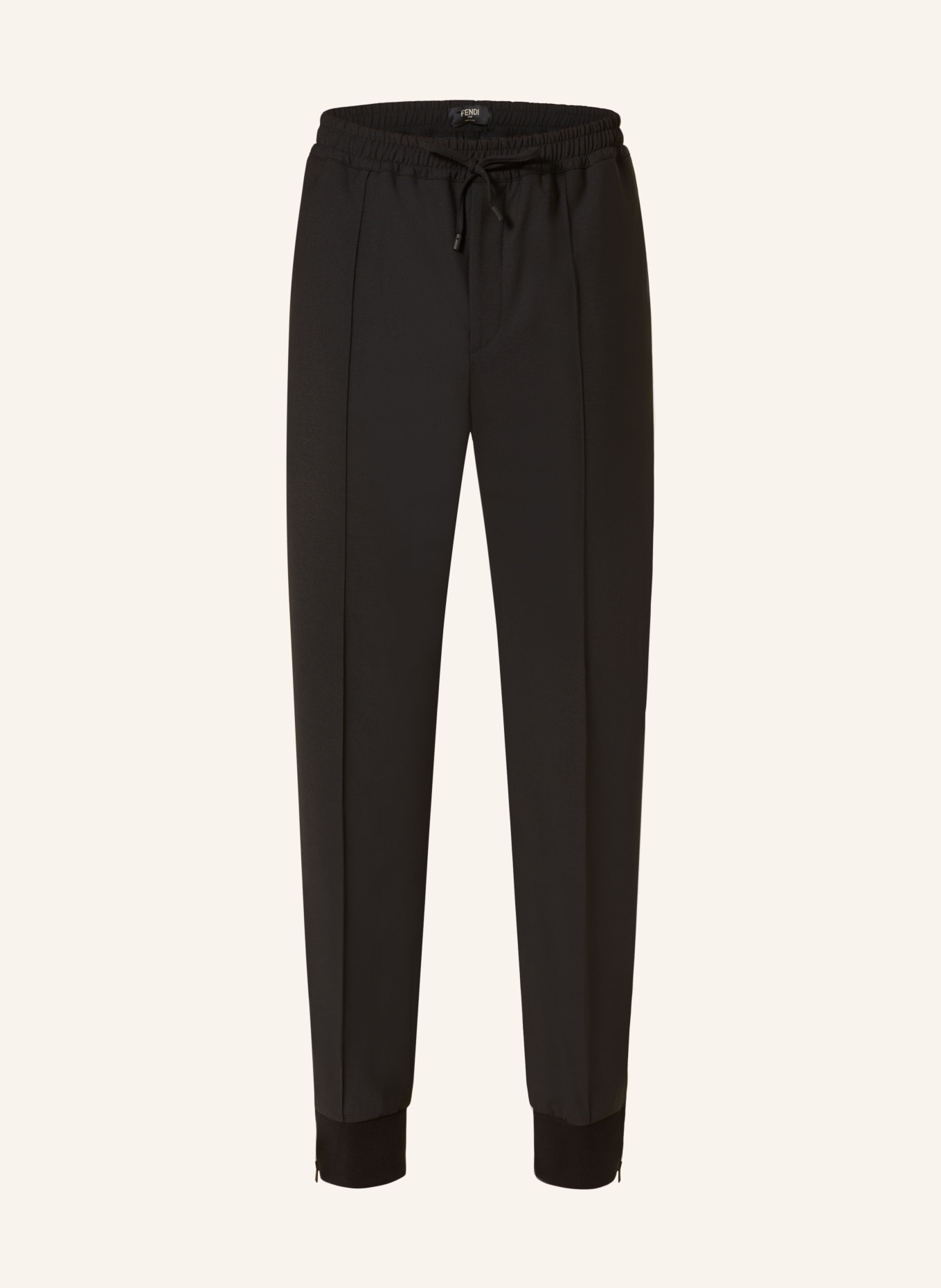 FENDI Spodnie w stylu dresowym extra slim fit, Kolor: CZARNY (Obrazek 1)