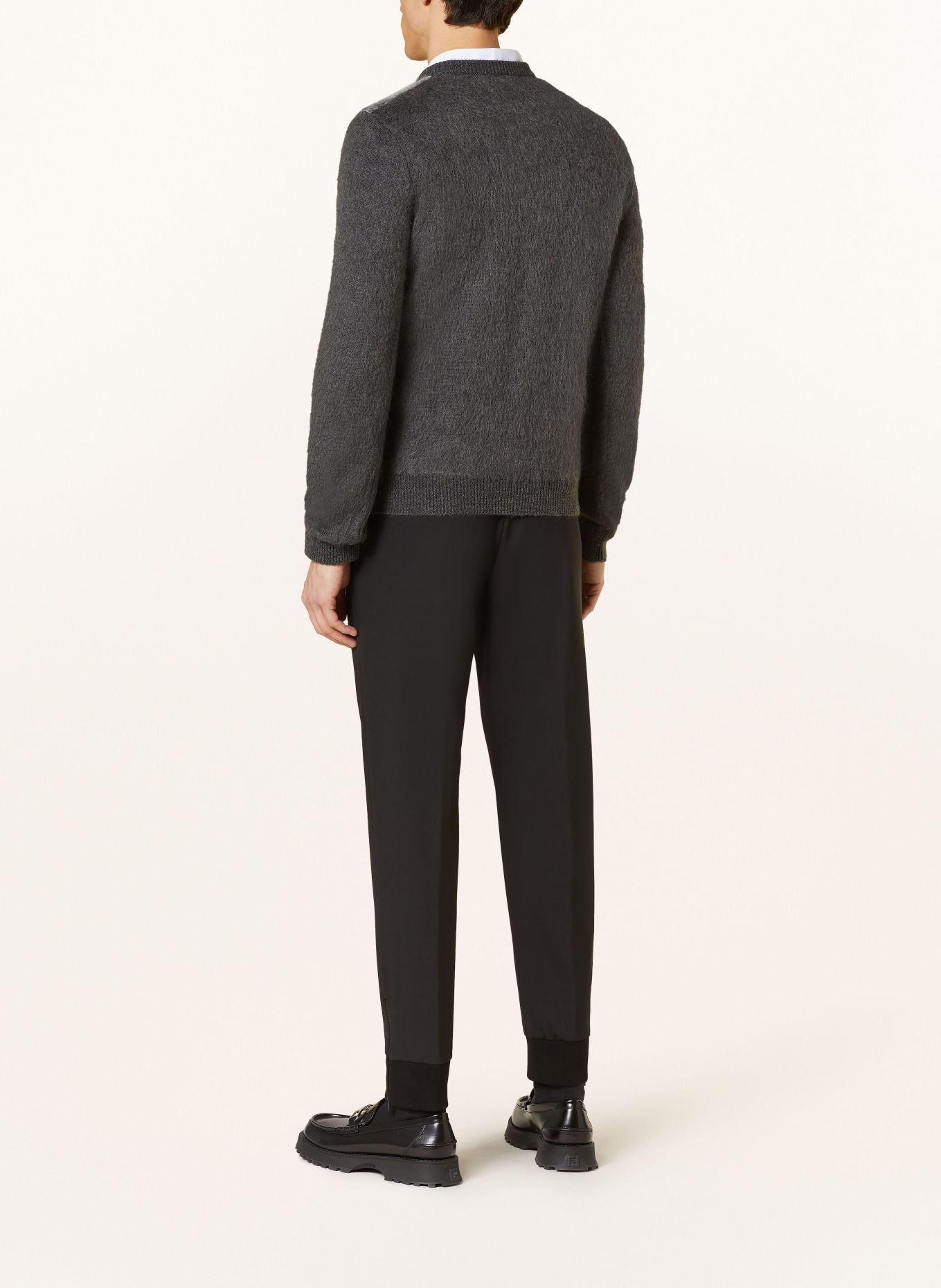 FENDI Pants in jogger style extra slim fit, Color: BLACK (Image 3)