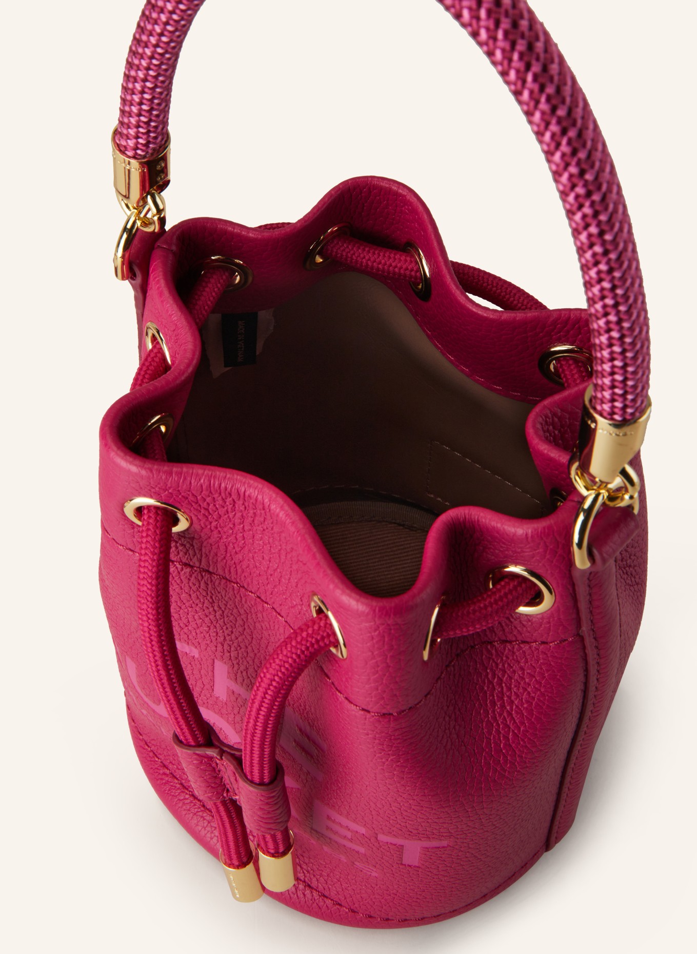 MARC JACOBS Beuteltasche THE MINI BUCKET, Farbe: PINK (Bild 3)