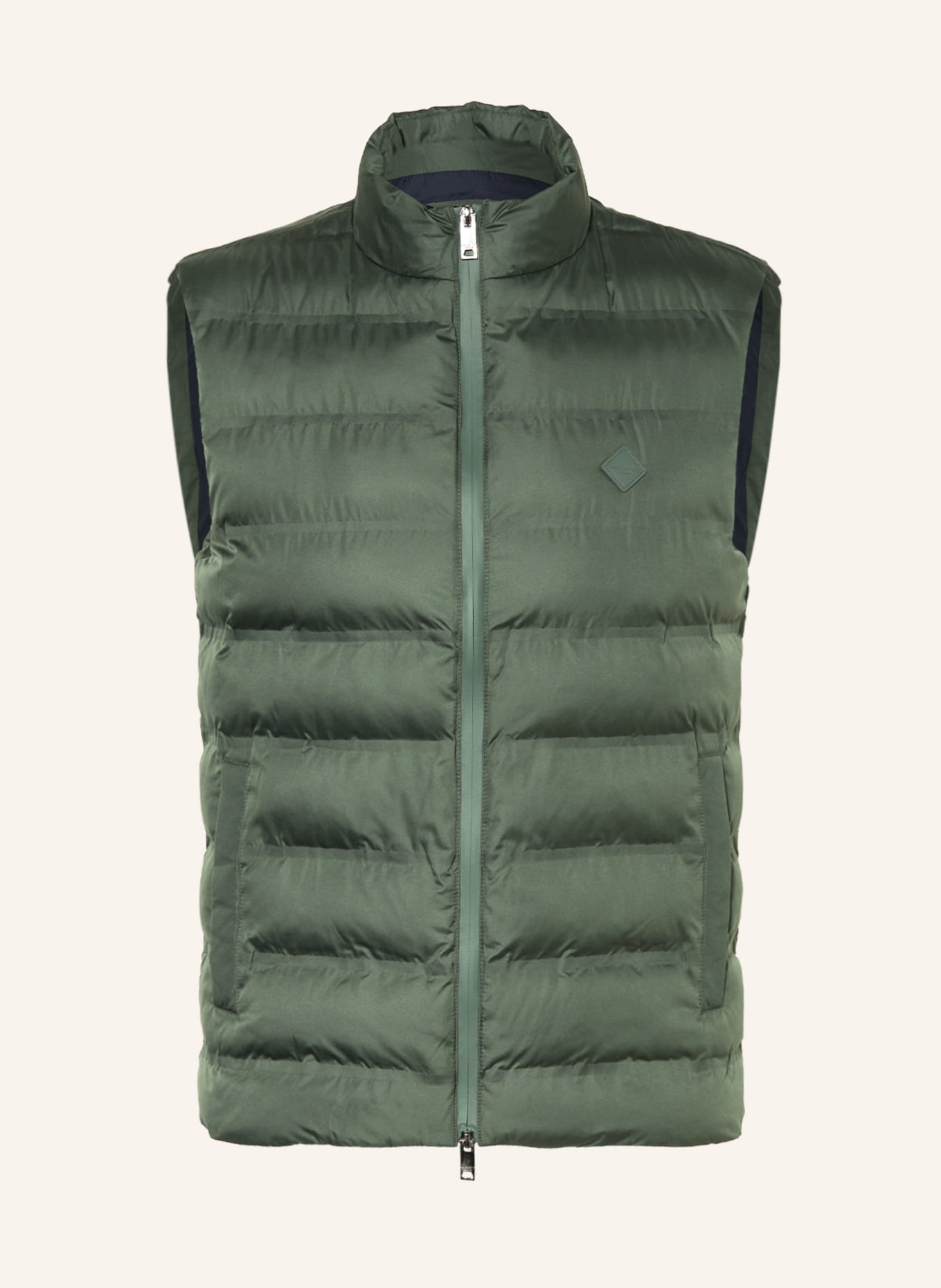 HACKETT LONDON Quilted vest, Color: DARK GREEN (Image 1)