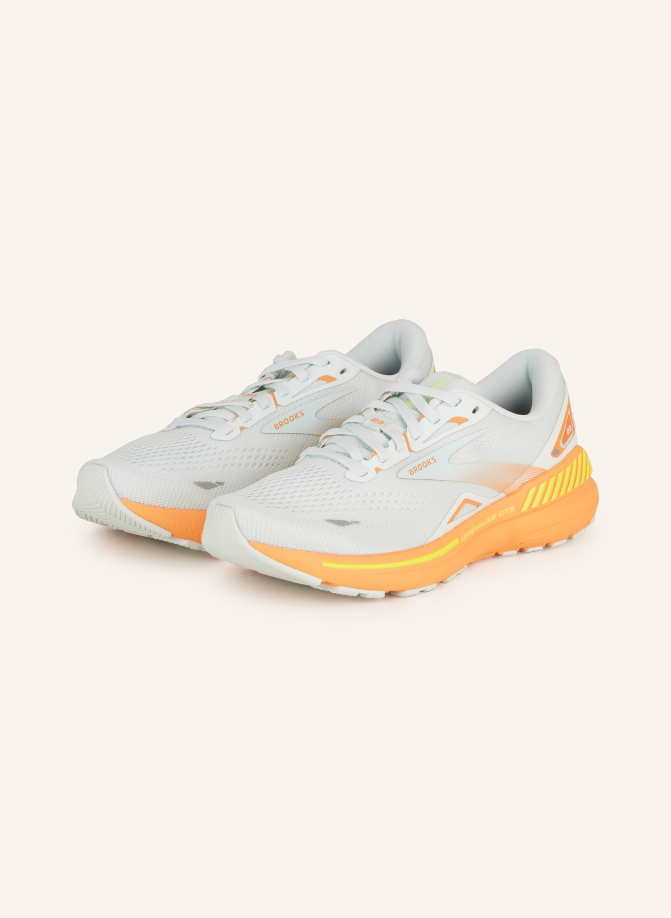 BROOKS Running shoes ADRENALINE GTS 23, Color: LIGHT BLUE/ ORANGE (Image 1)