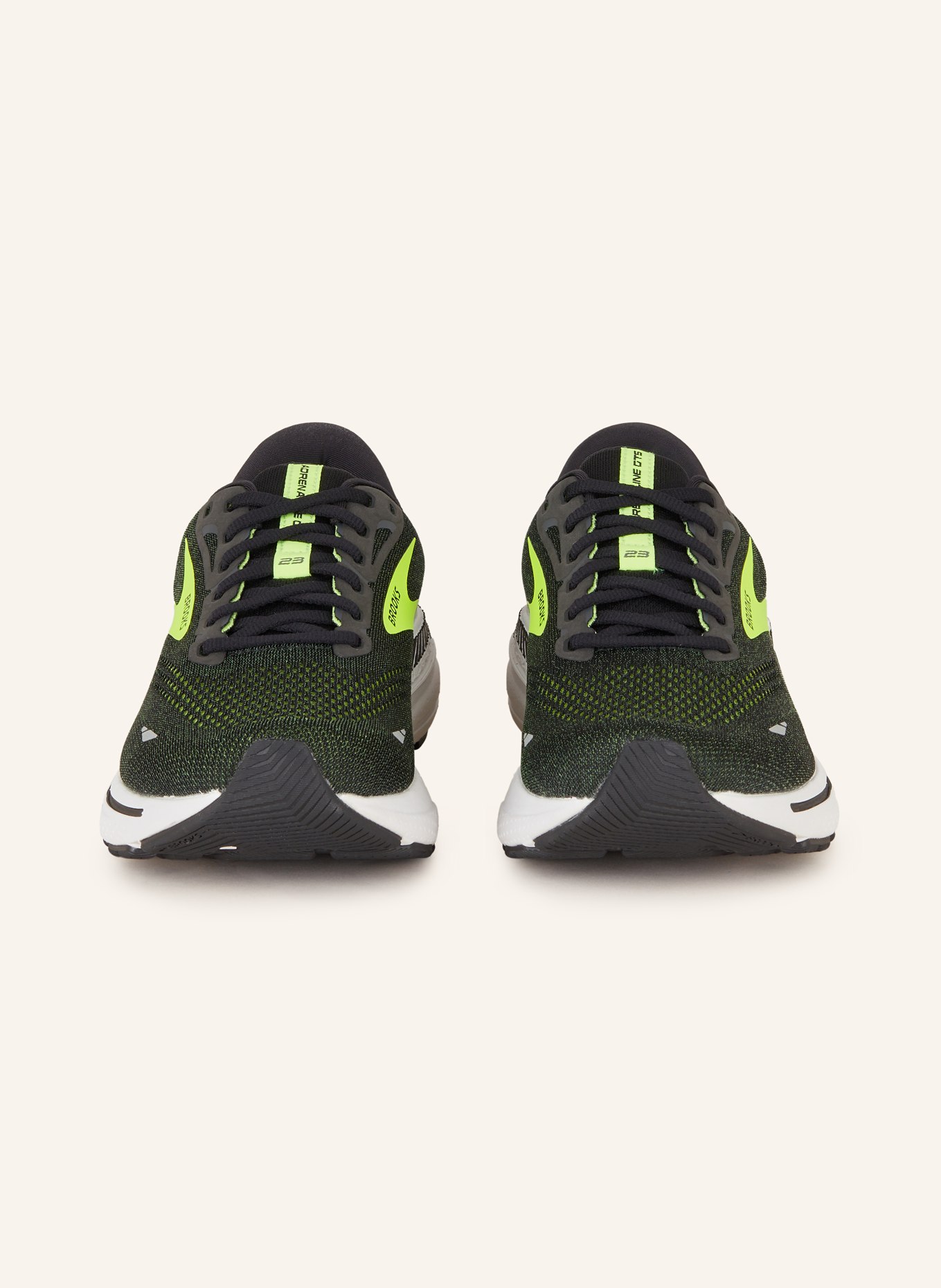 BROOKS Running shoes ADRENALINE GTS 23, Color: BLACK/ NEON YELLOW (Image 3)