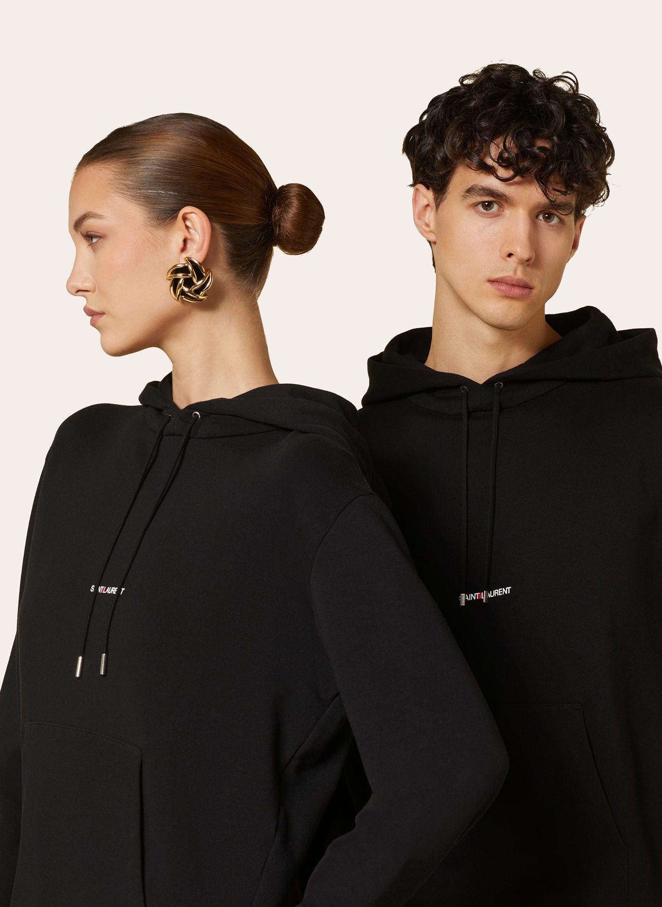 SAINT LAURENT Hoodie, Farbe: SCHWARZ (Bild 5)