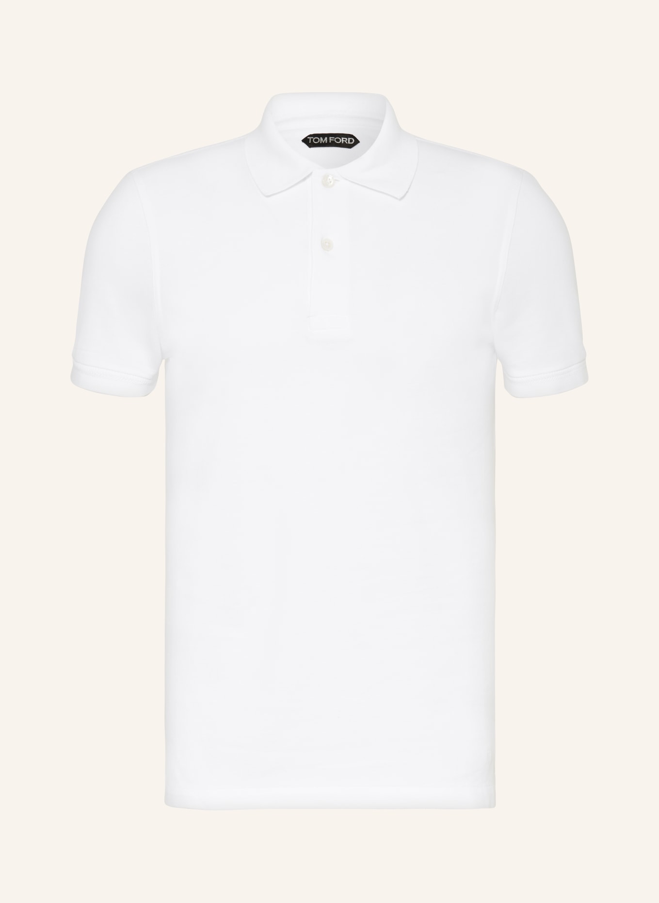TOM FORD Piqué polo shirt, Color: ECRU (Image 1)