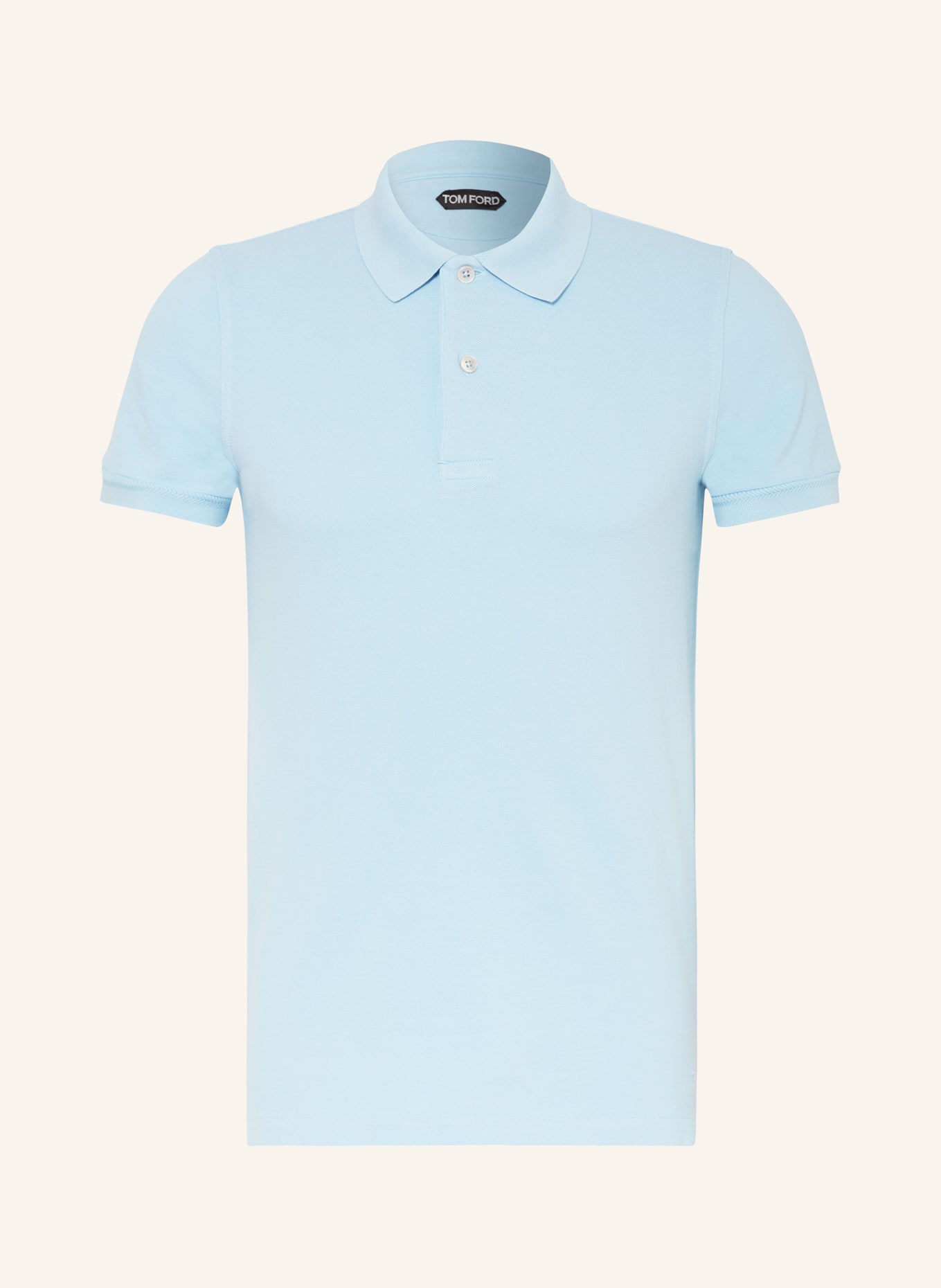 TOM FORD Piqué-Poloshirt, Farbe: HELLBLAU (Bild 1)