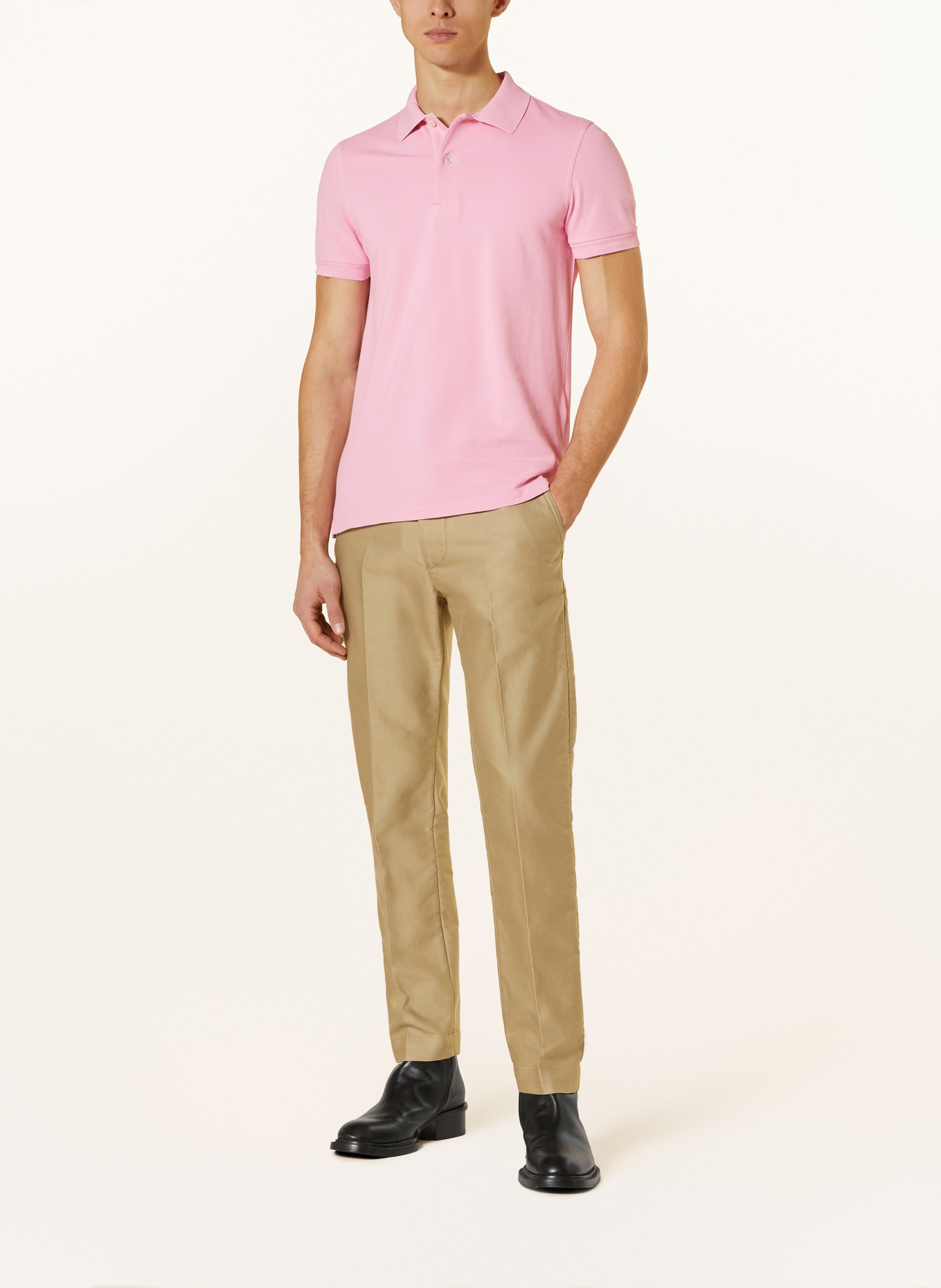 TOM FORD Piqué polo shirt, Color: PINK (Image 2)
