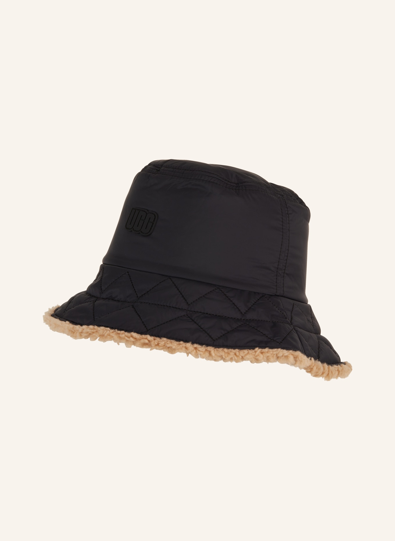 UGG Oboustranný klobouk Bucket Hat, Barva: ČERNÁ (Obrázek 1)
