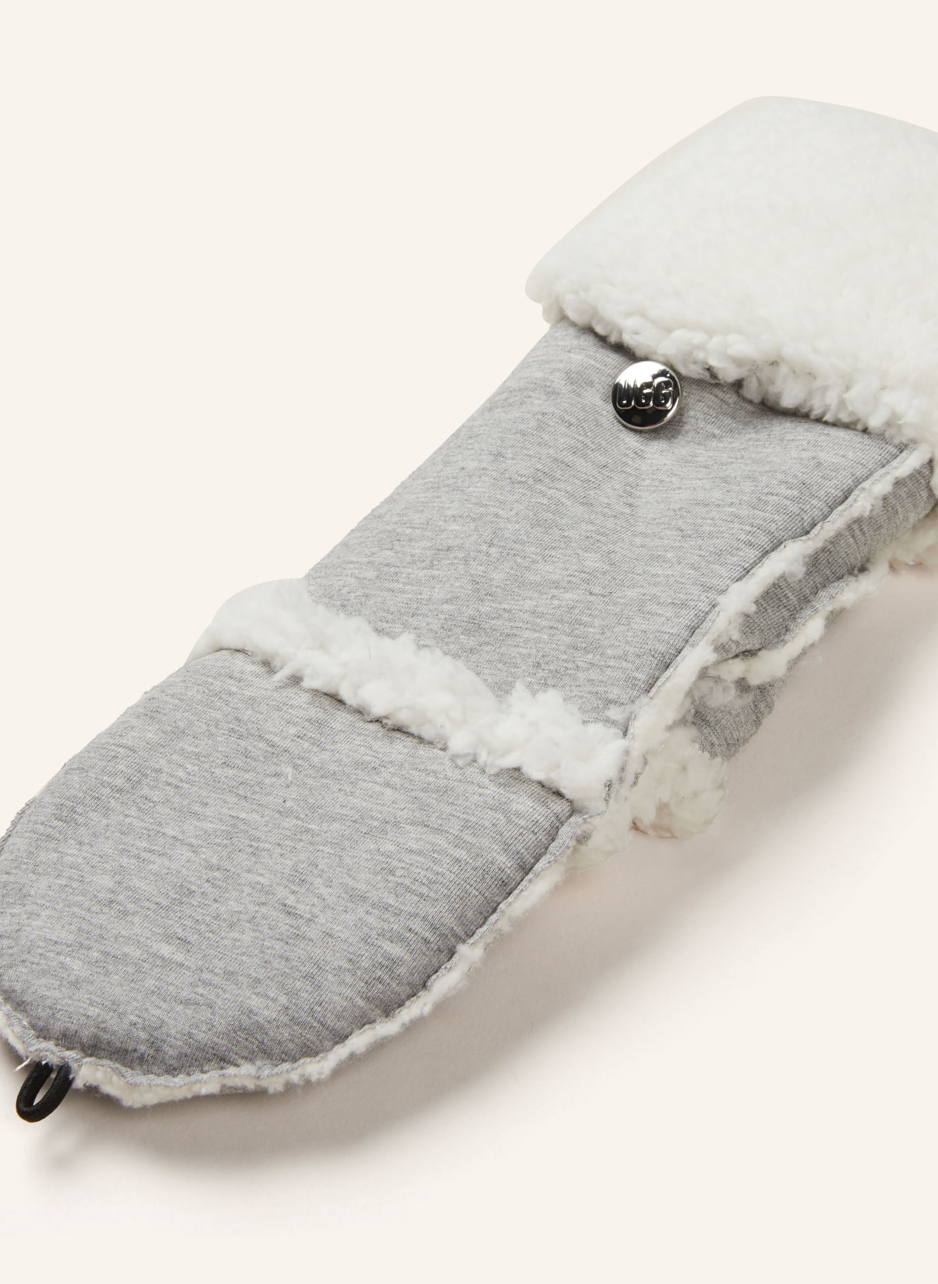 UGG Mittens with faux fur, Color: GRAY (Image 2)