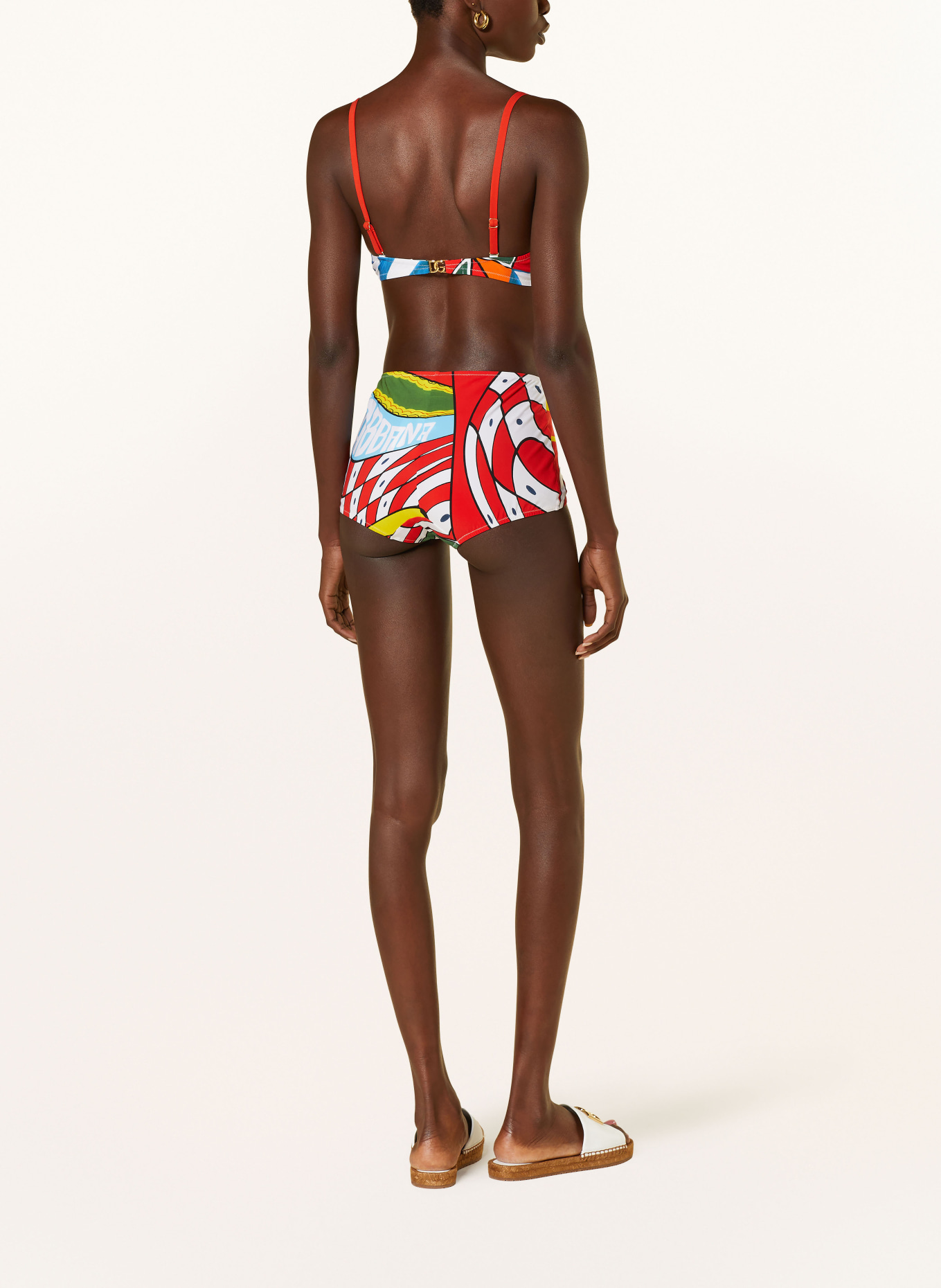 DOLCE & GABBANA Underwired bikini, Color: TURQUOISE/ RED/ YELLOW (Image 3)