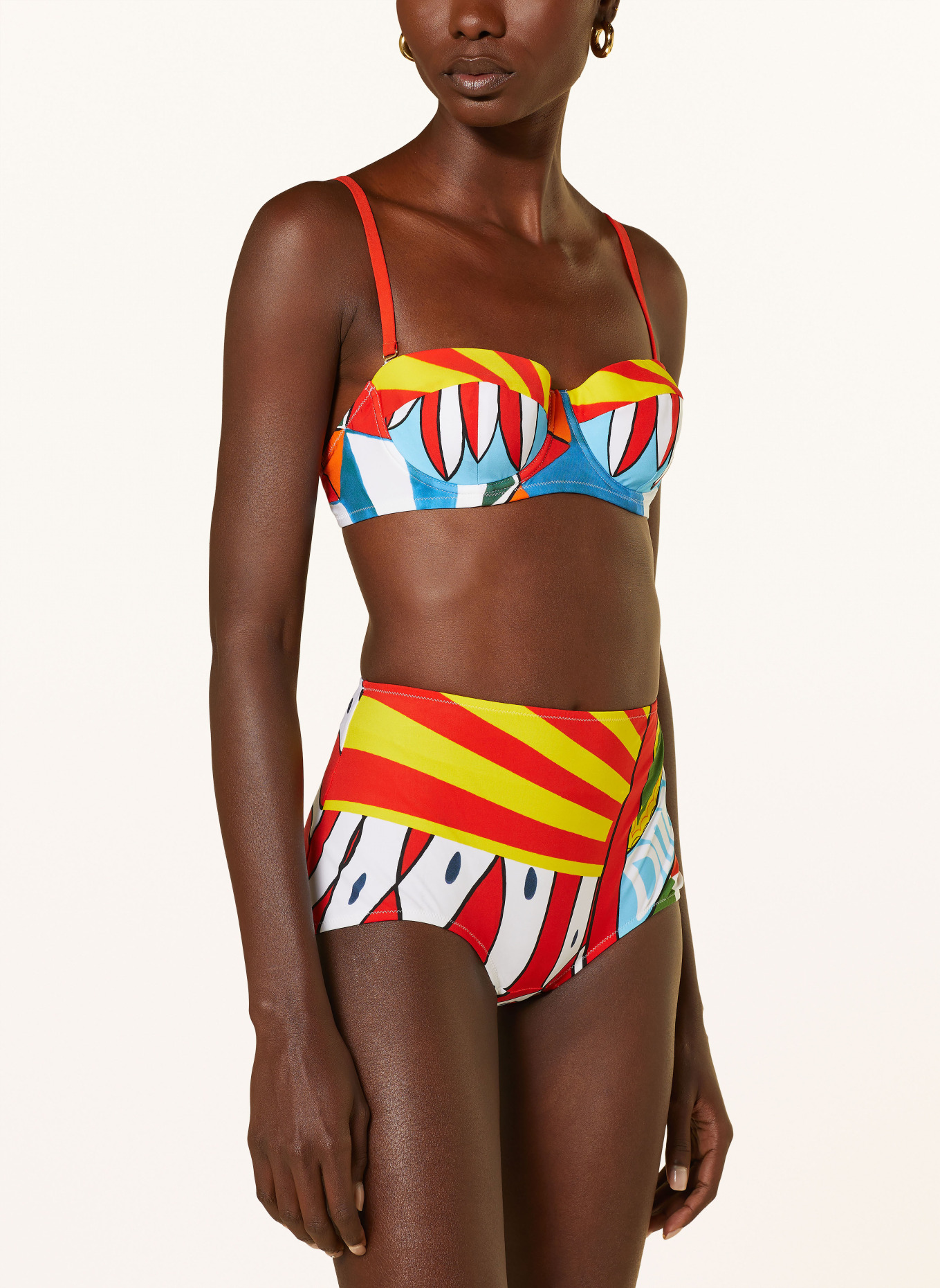 DOLCE & GABBANA Underwired bikini, Color: TURQUOISE/ RED/ YELLOW (Image 4)