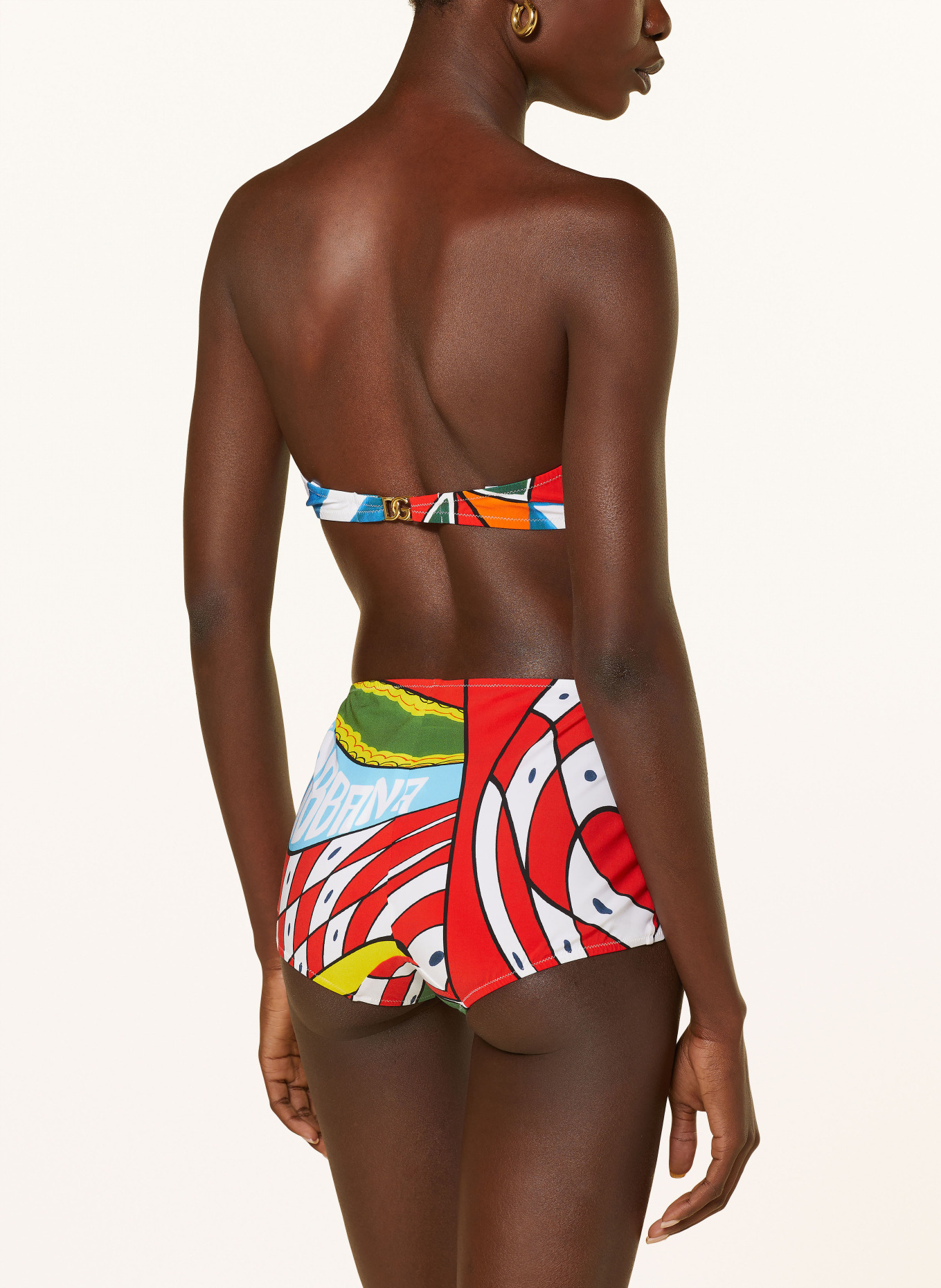 DOLCE & GABBANA Underwired bikini, Color: TURQUOISE/ RED/ YELLOW (Image 5)