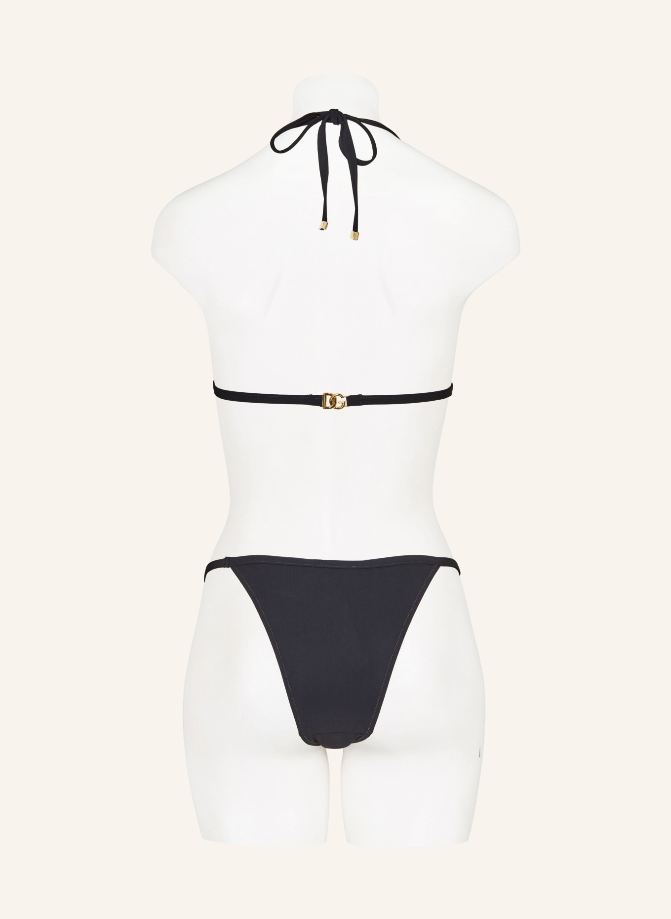 DOLCE & GABBANA Triangle bikini, Color: BLACK (Image 3)